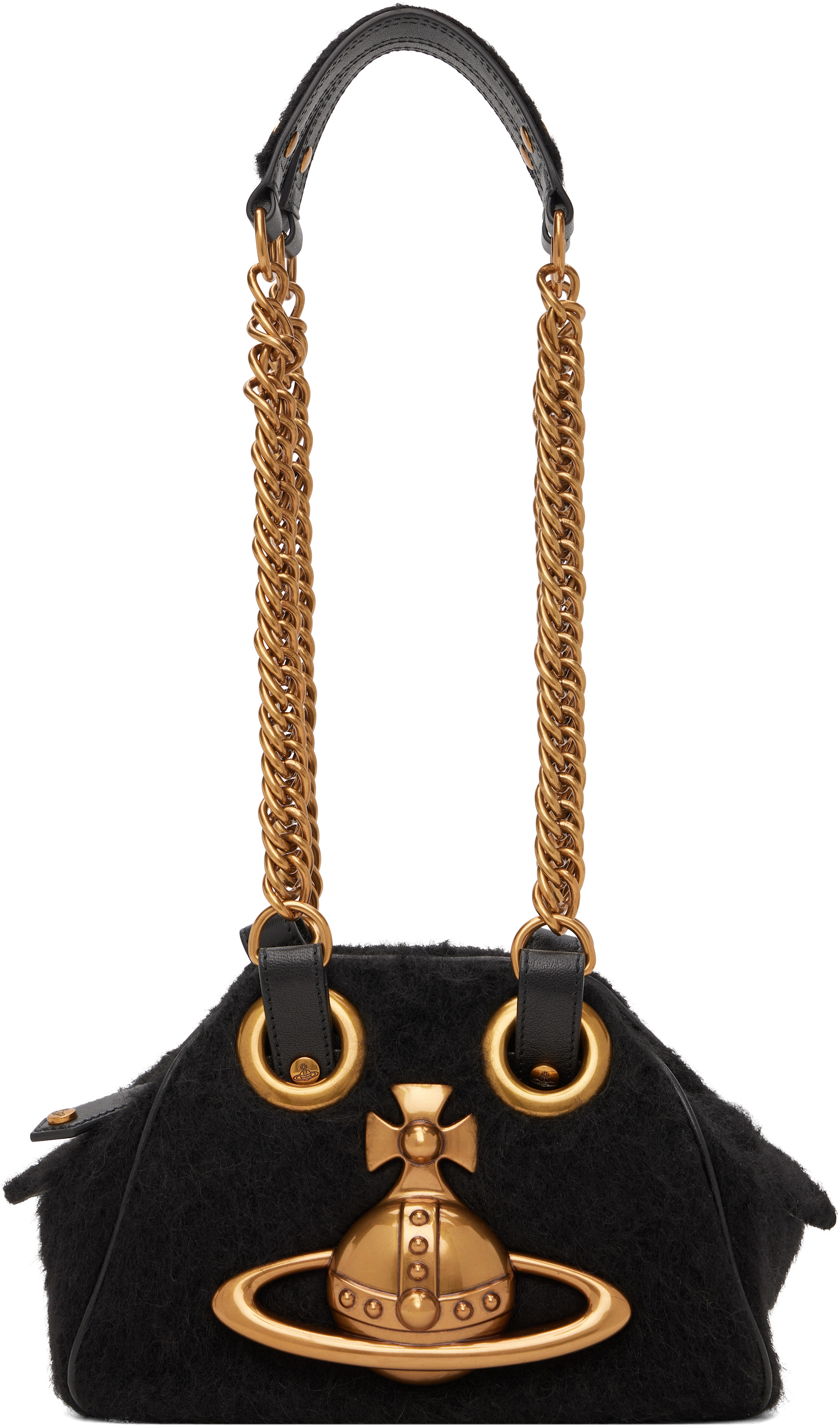 Vivienne Westwood: Black Archive Orb Chain Hand Bag | SSENSE