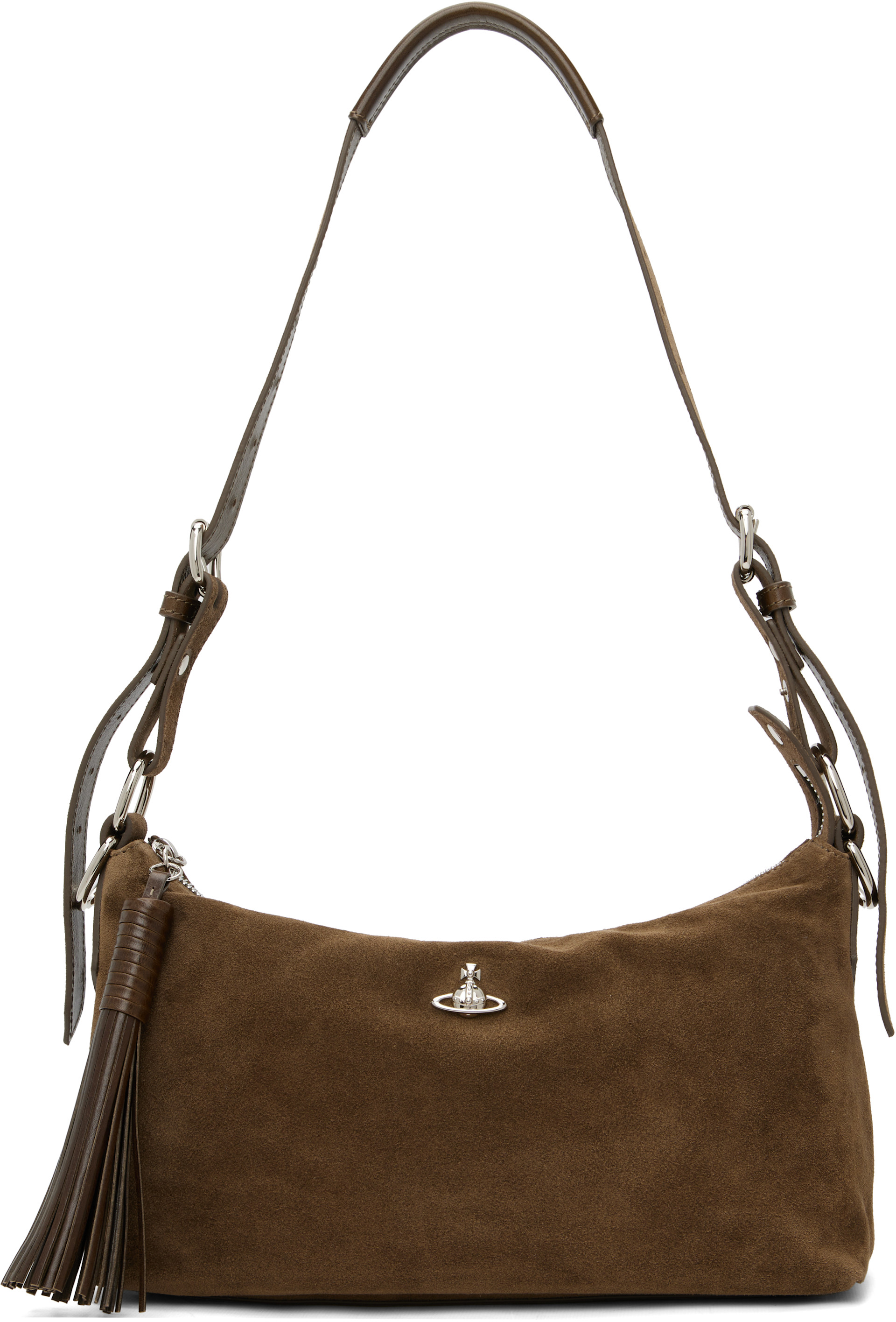 Vivienne Westwood ショルダーバッグ カーキ　保管袋　美品 Vivienne Westwood: カーキ Emma ショルダーバッグ | SSENSE 日本