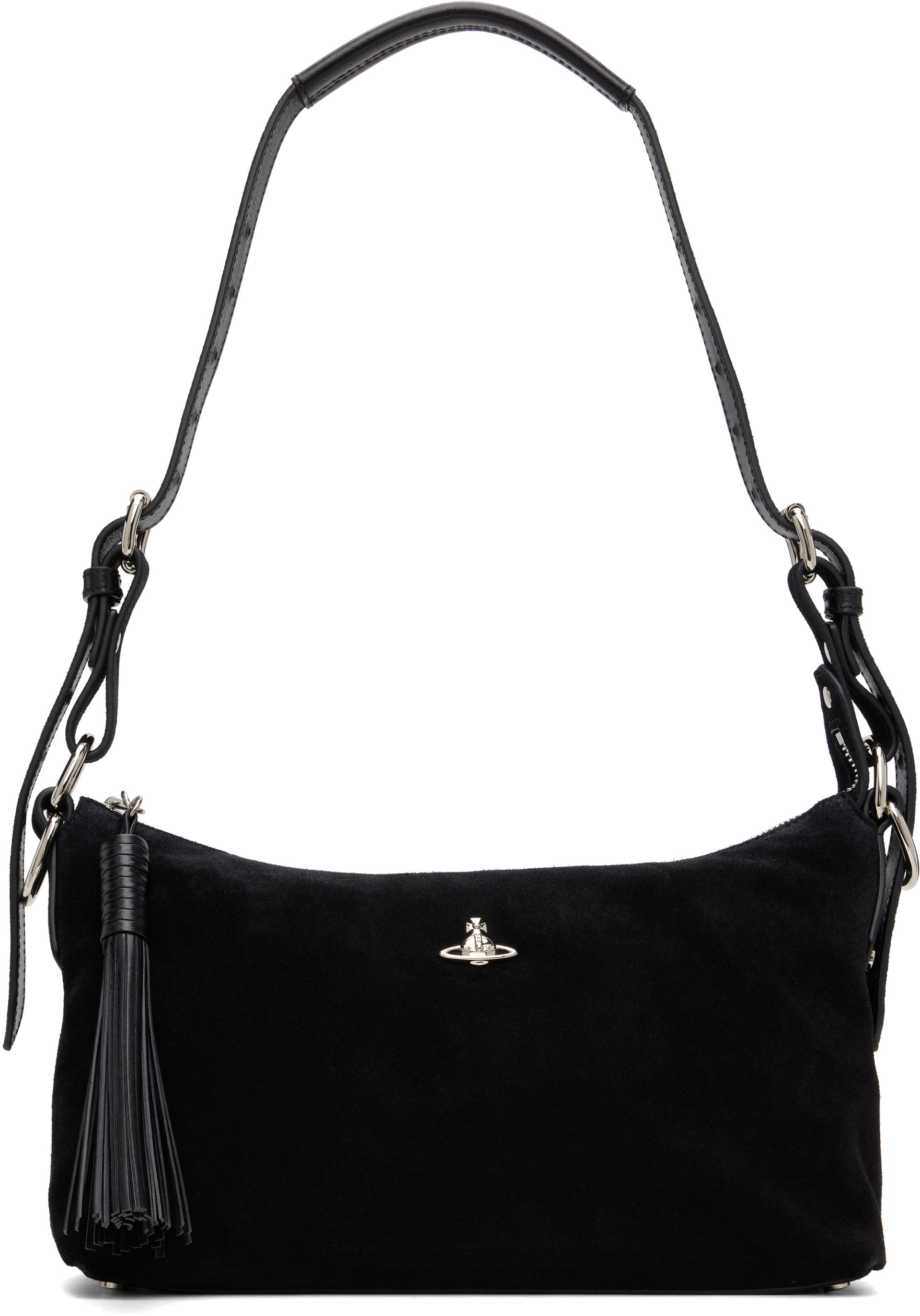 Vivienne Westwood: Black Emma Shoulder Bag | SSENSE