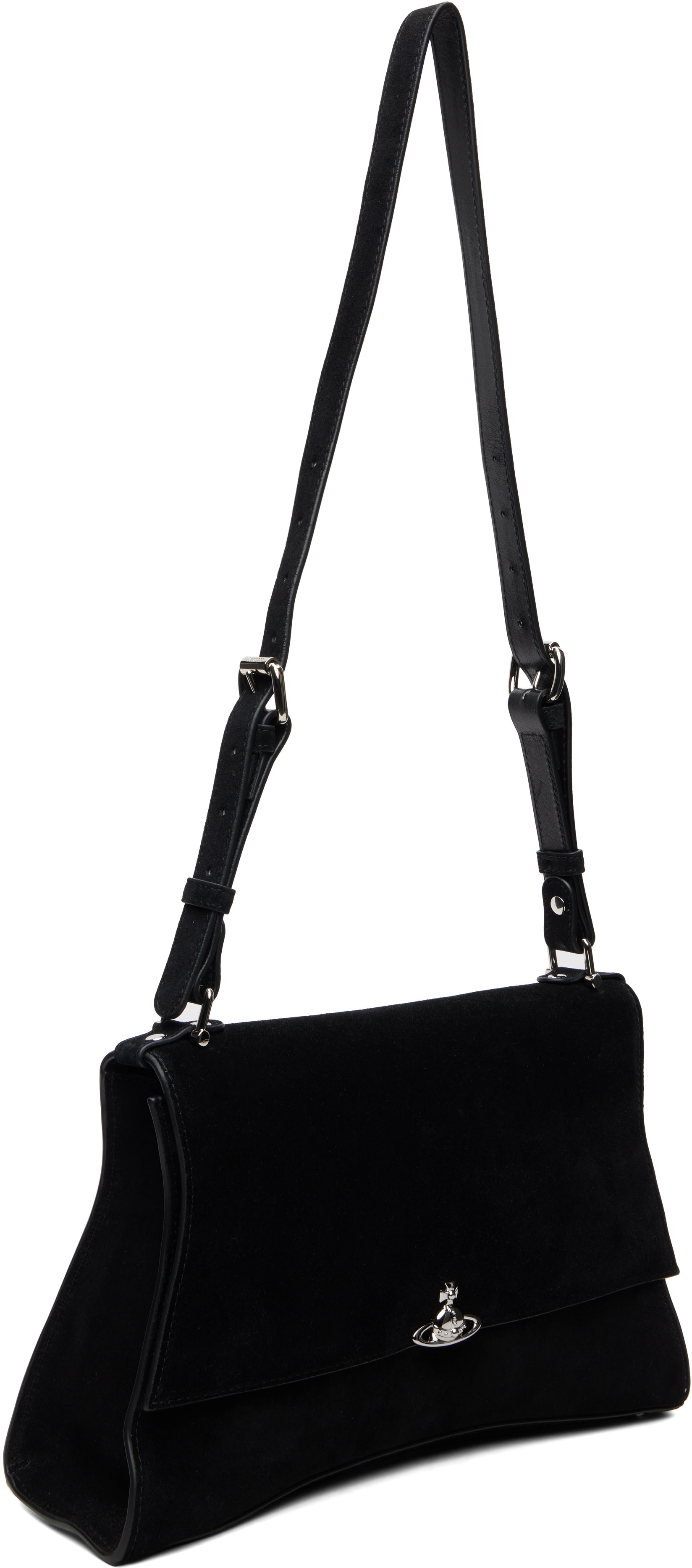 Vivienne Westwood: Black Biana Medium Shoulder Bag | SSENSE