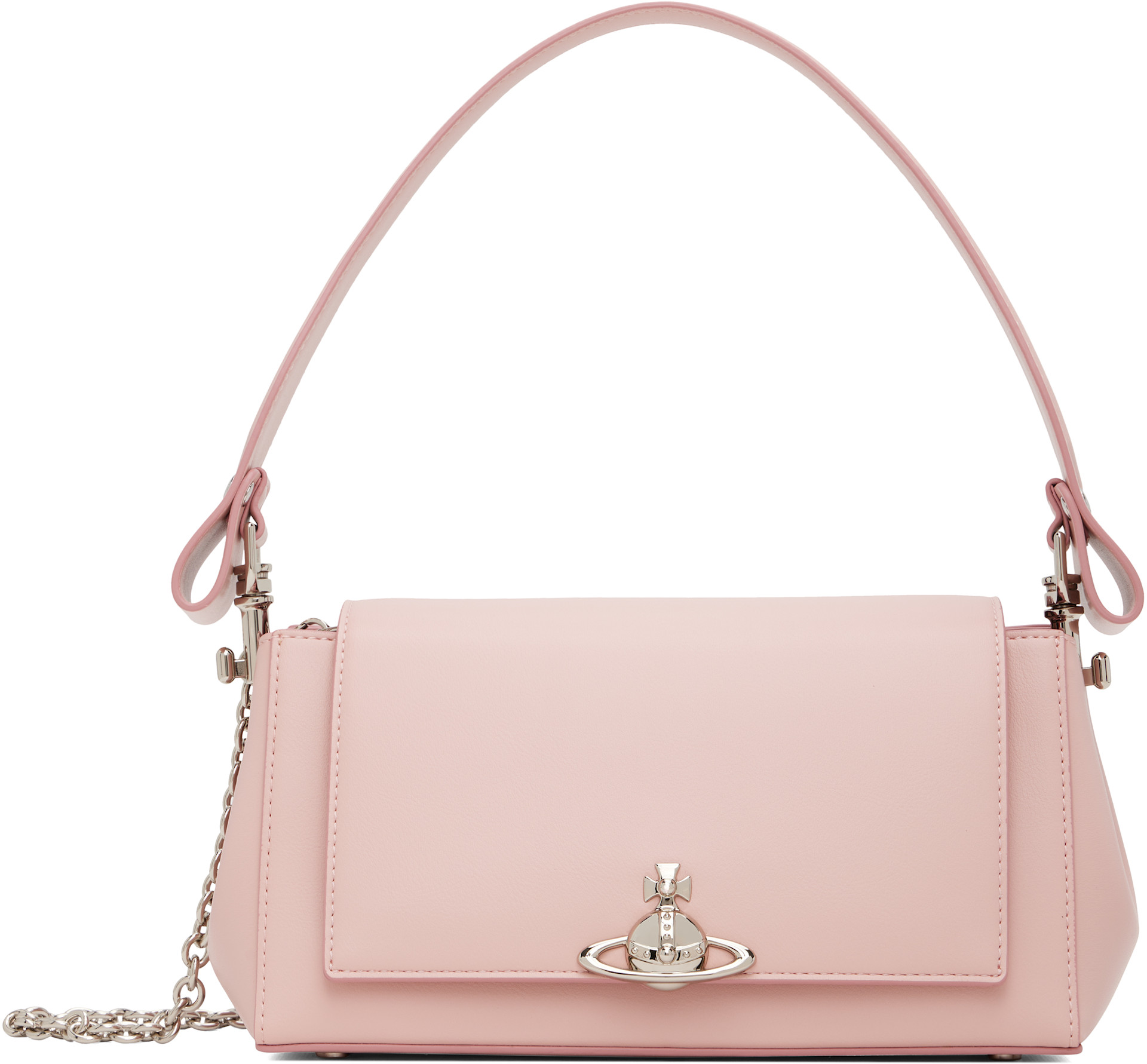 Vivienne Westwood: Pink Hazel Medium Hand Bag | SSENSE
