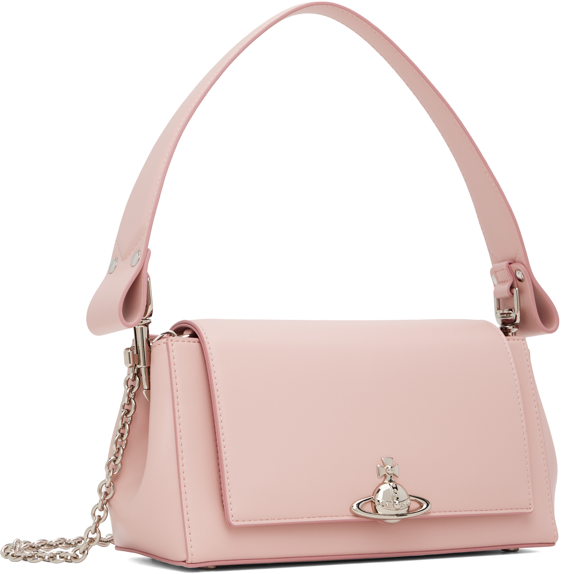 Vivienne Westwood: Pink Hazel Medium Hand Bag | SSENSE