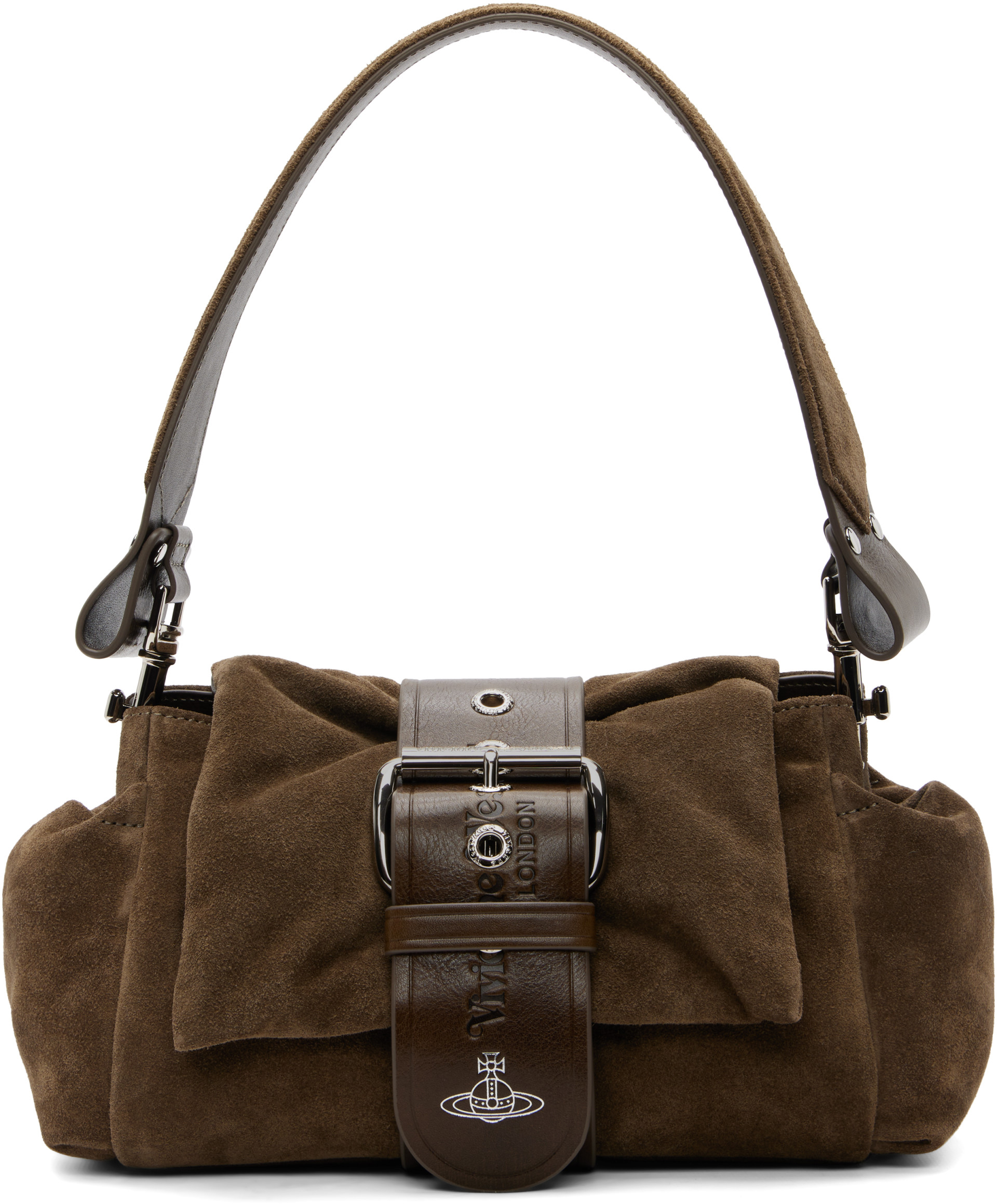 Vivienne Westwood: Khaki Hazel Treasure Hand Bag | SSENSE