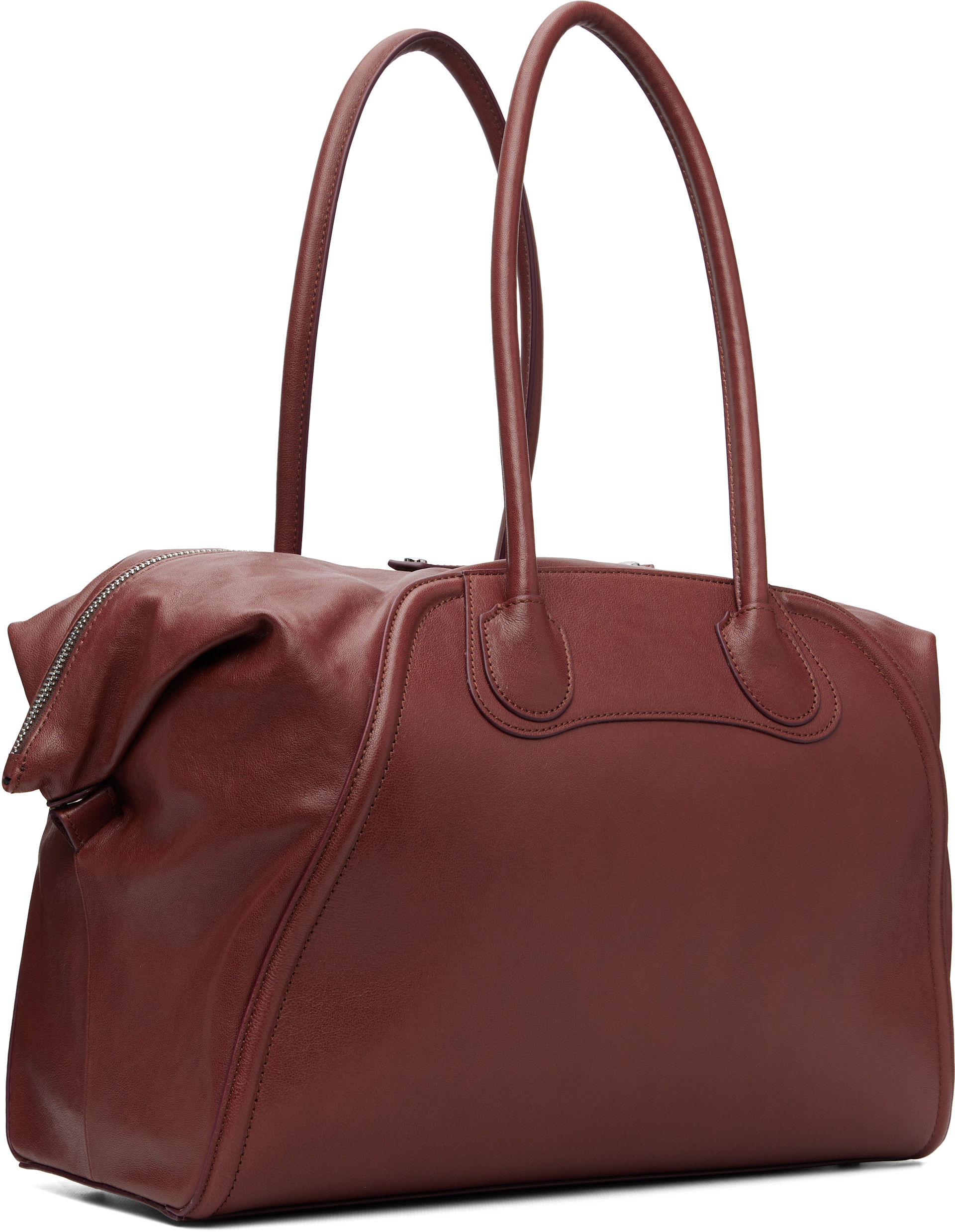 Vivienne Westwood: Burgundy Shirley Holdall Tote | SSENSE Japan