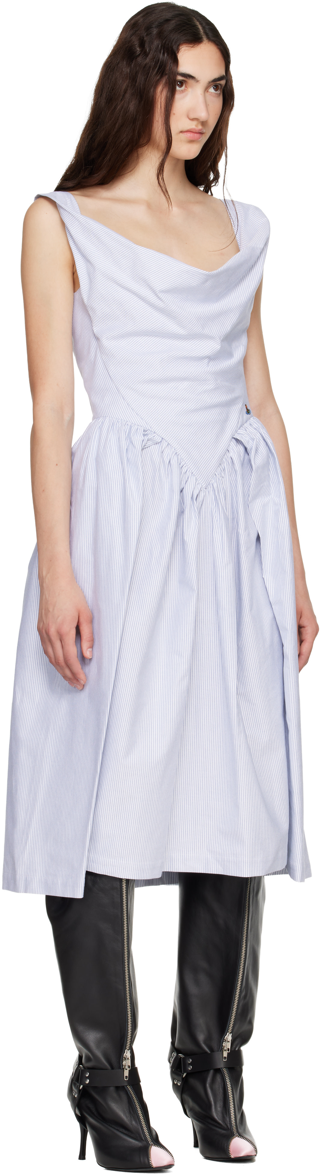 Vivienne Westwood: Blue Sunday Midi Dress | SSENSE