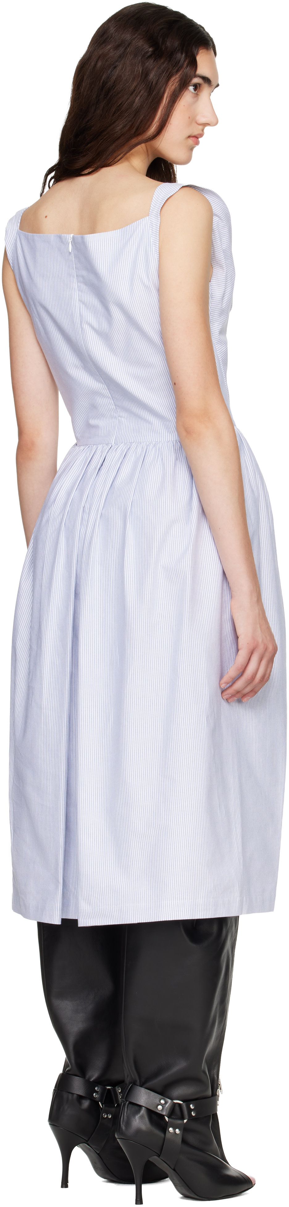 vivienne westwood sunday sleeveless midi dress VIVIENNE WESTWOOD Sunday Sleeveless Midi Dress - Blue