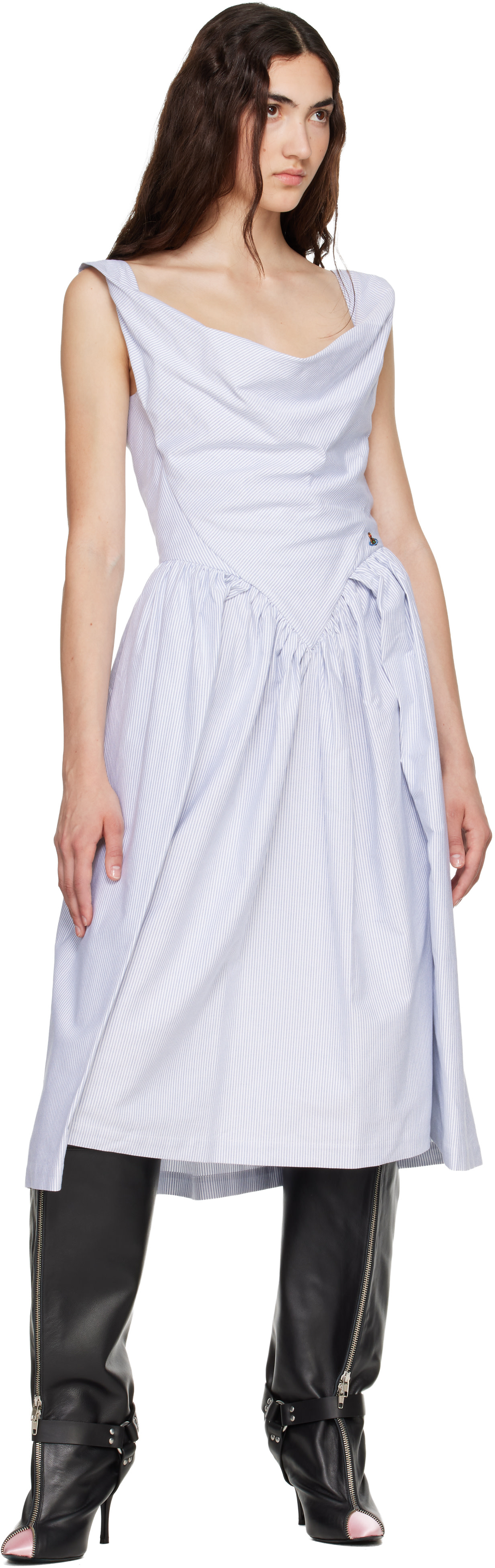 vivienne westwood blue dress Blue Sunday Midi Dress