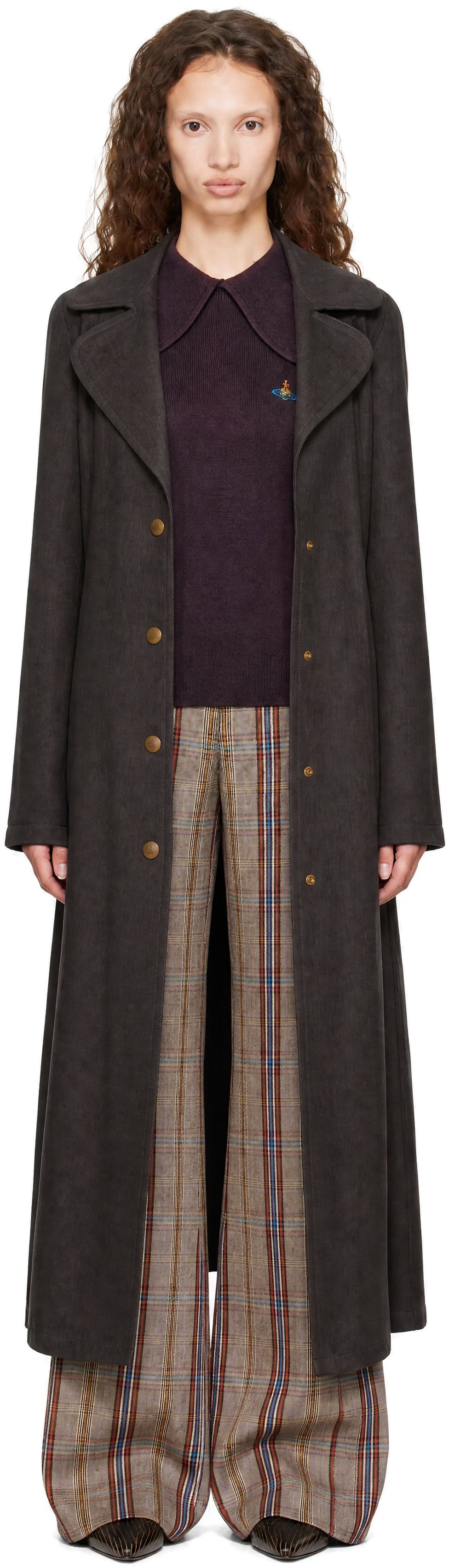Vivienne Westwood: Gray Liska Coat | SSENSE