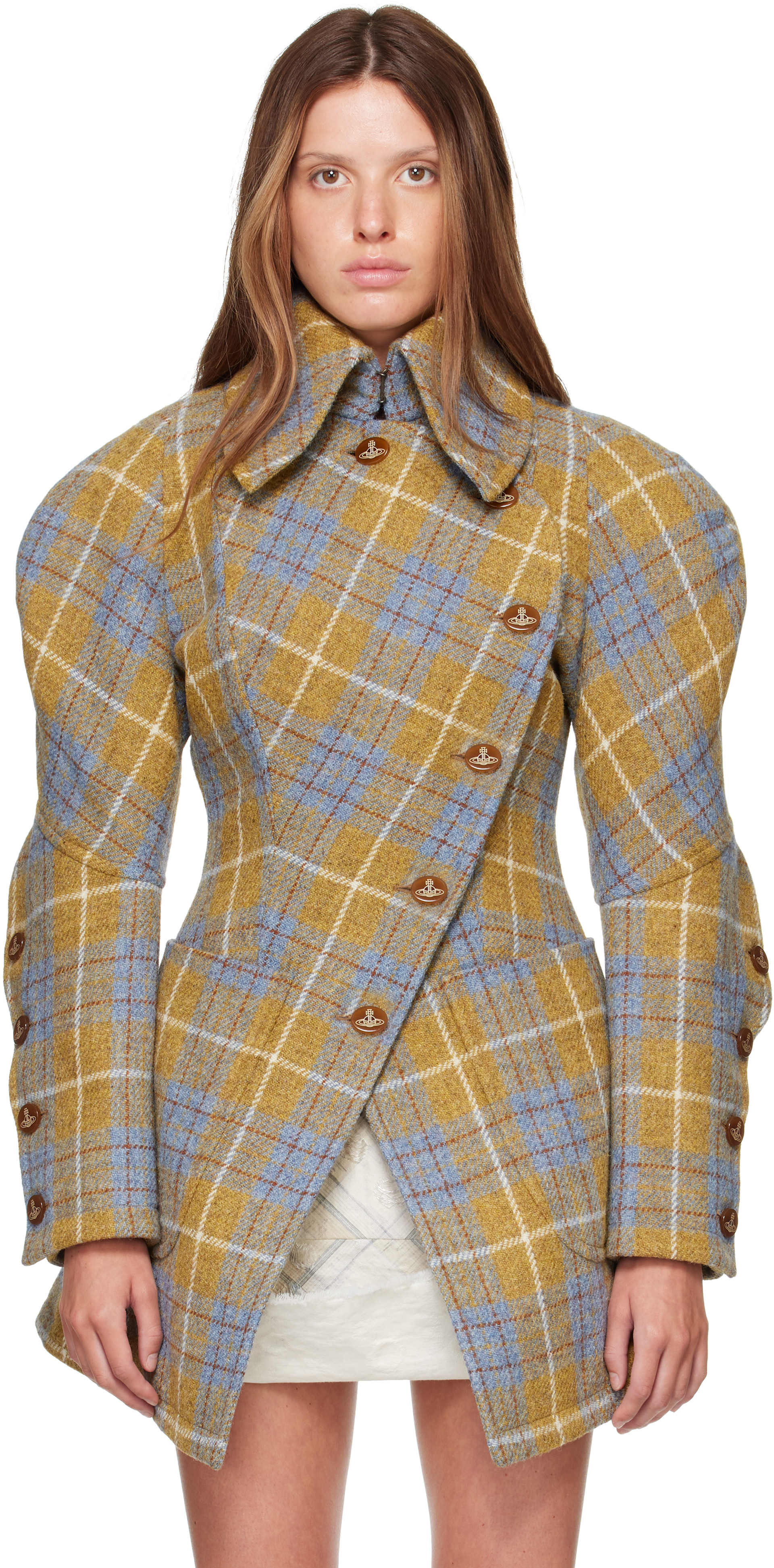 Vivienne Westwood: Yellow Gale Coat | SSENSE