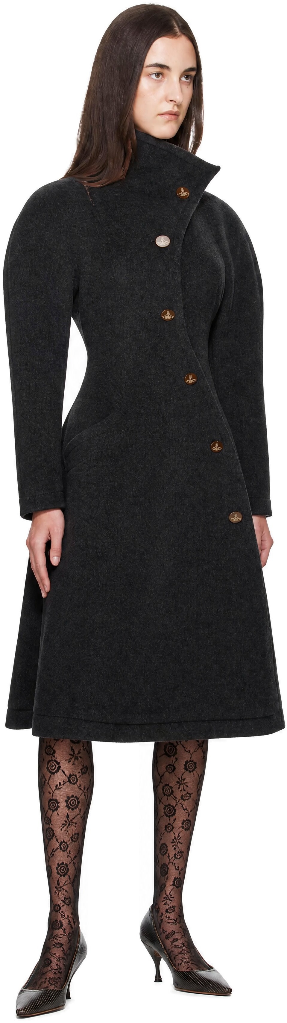 Vivienne Westwood: Gray Breeze Coat | SSENSE