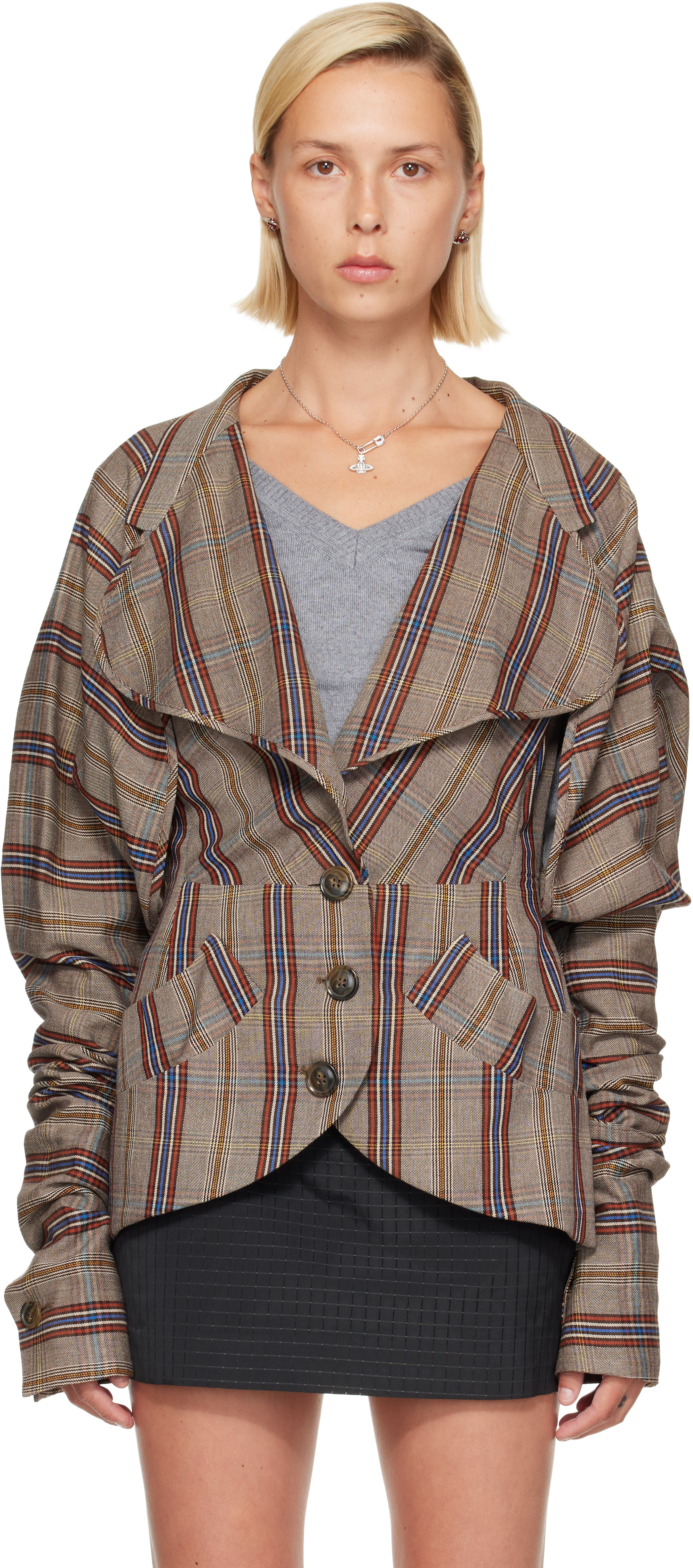 Vivienne Westwood: トープ Appetizer テーラードジャケット | SSENSE 日本