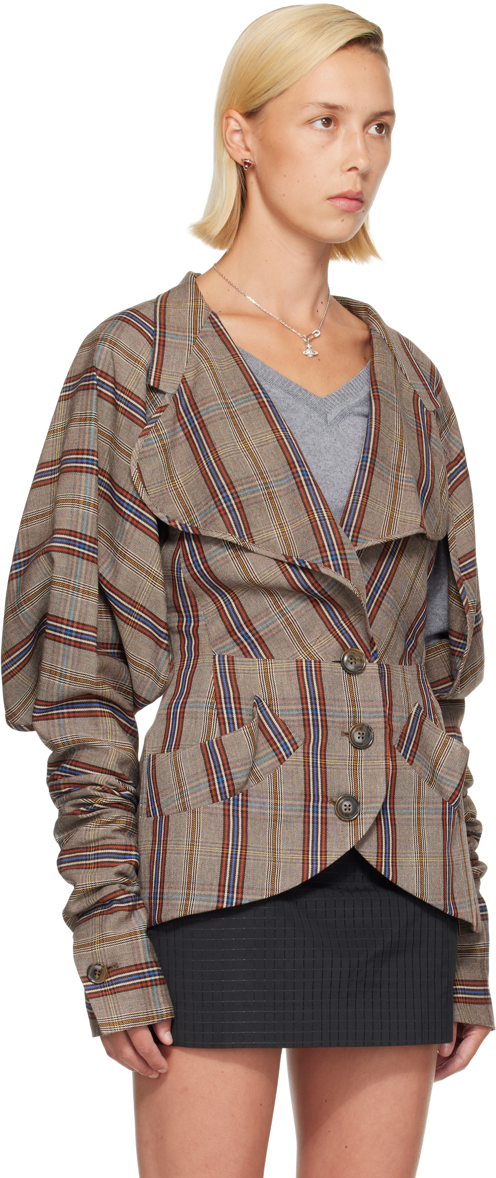 Vivienne Westwood: トープ Appetizer テーラードジャケット | SSENSE 日本