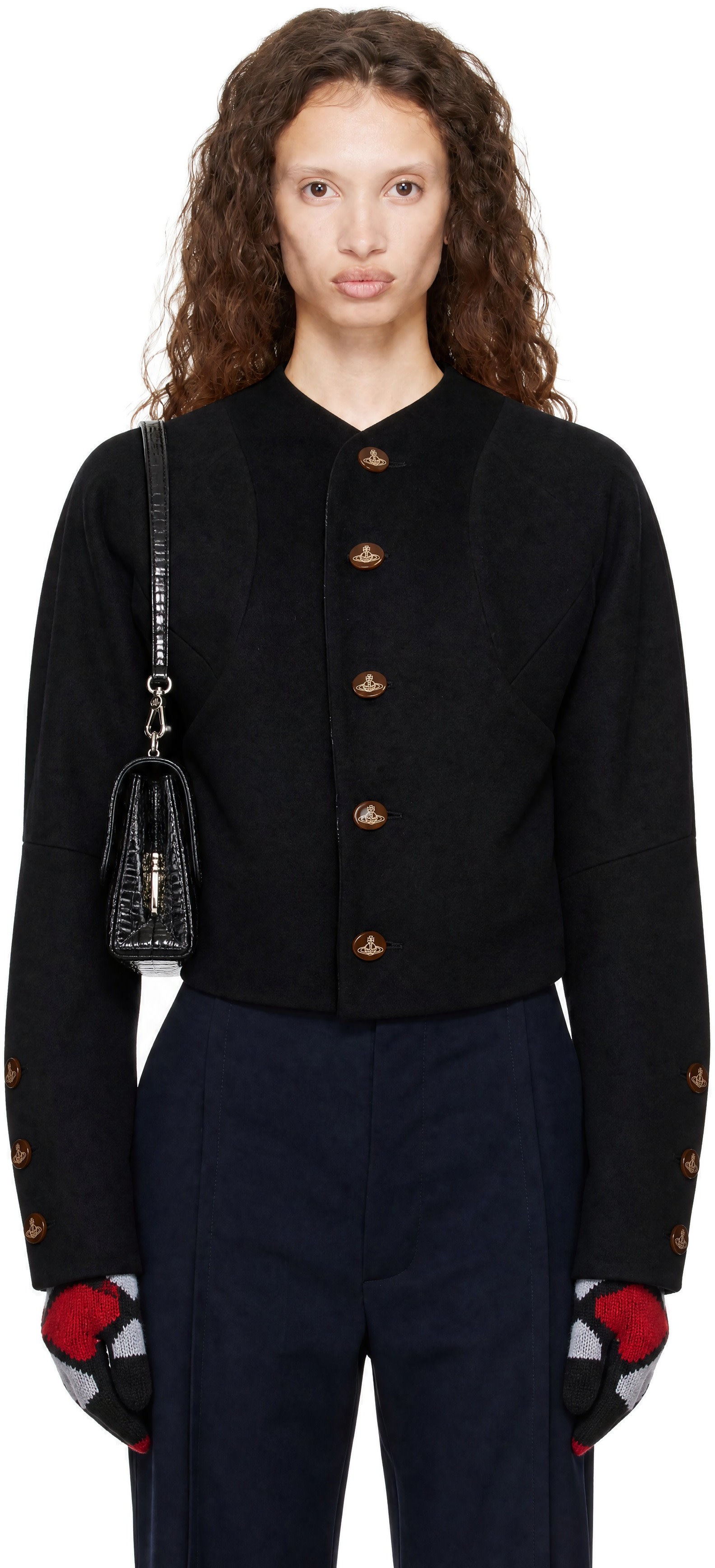 Vivienne Westwood: Black Pourpoint Jacket | SSENSE