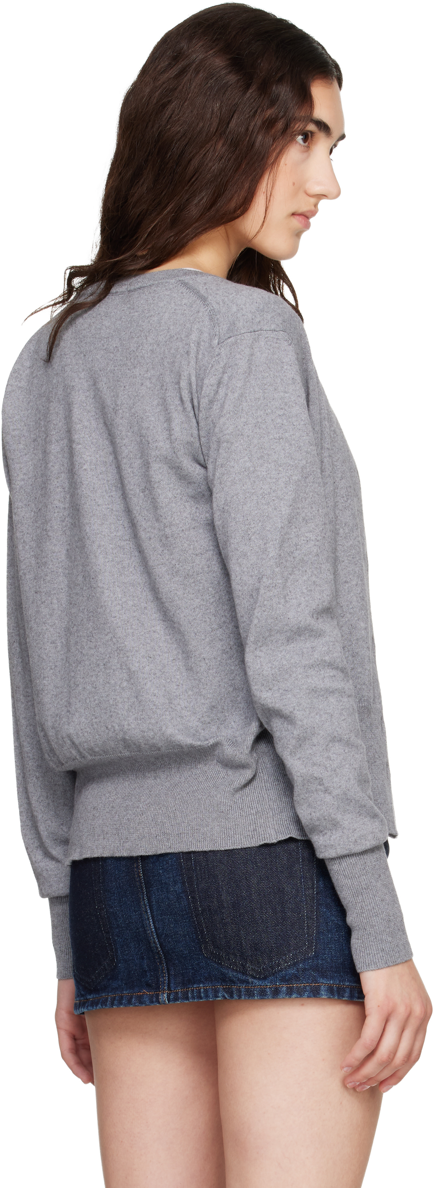 Vivienne Westwood: Gray Bea Cropped Cardigan | SSENSE