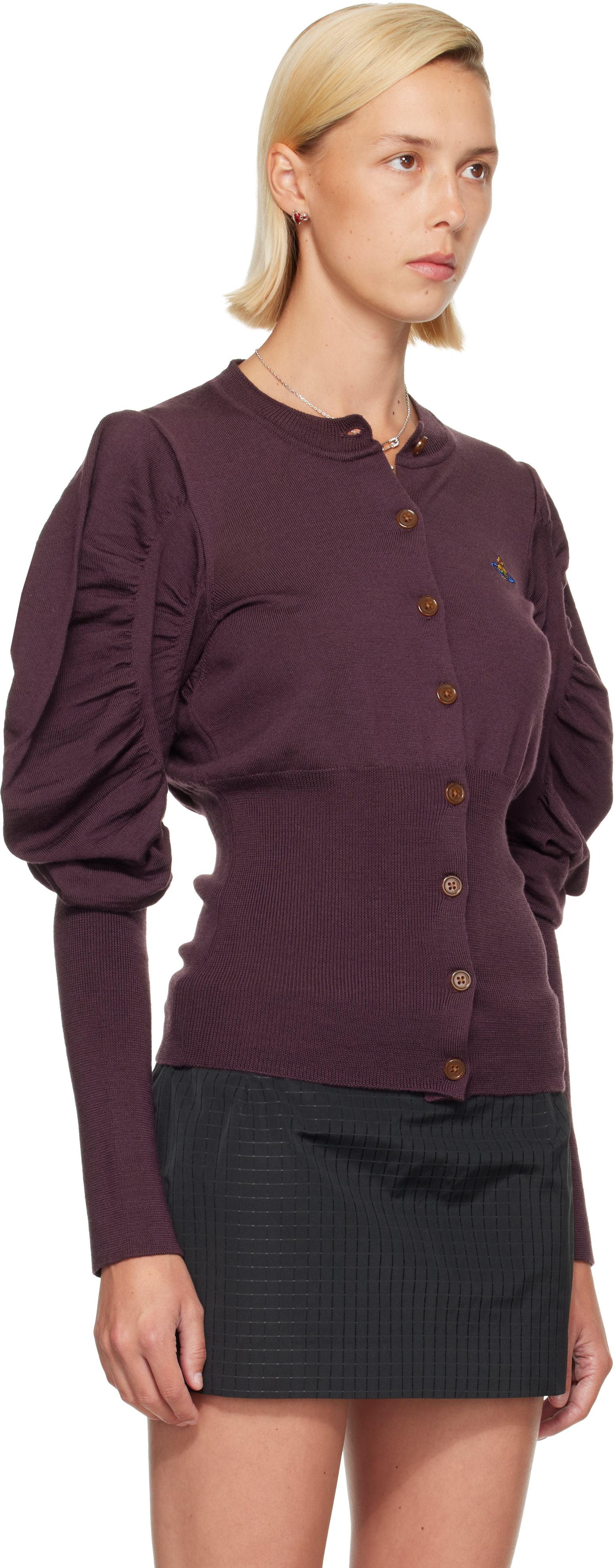 Vivienne Westwood: Purple Eli Cardigan | SSENSE