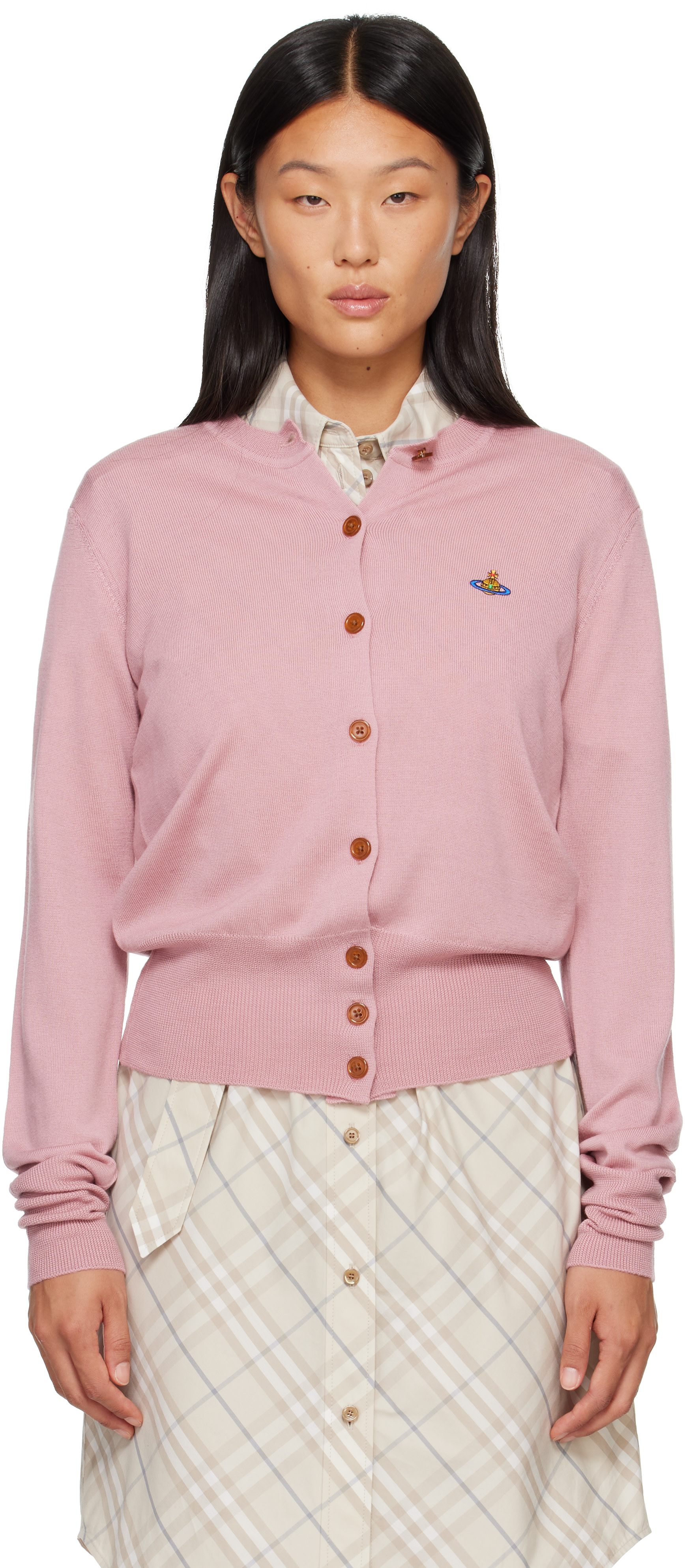 Vivienne Westwood: Pink Bea Cardigan | SSENSE