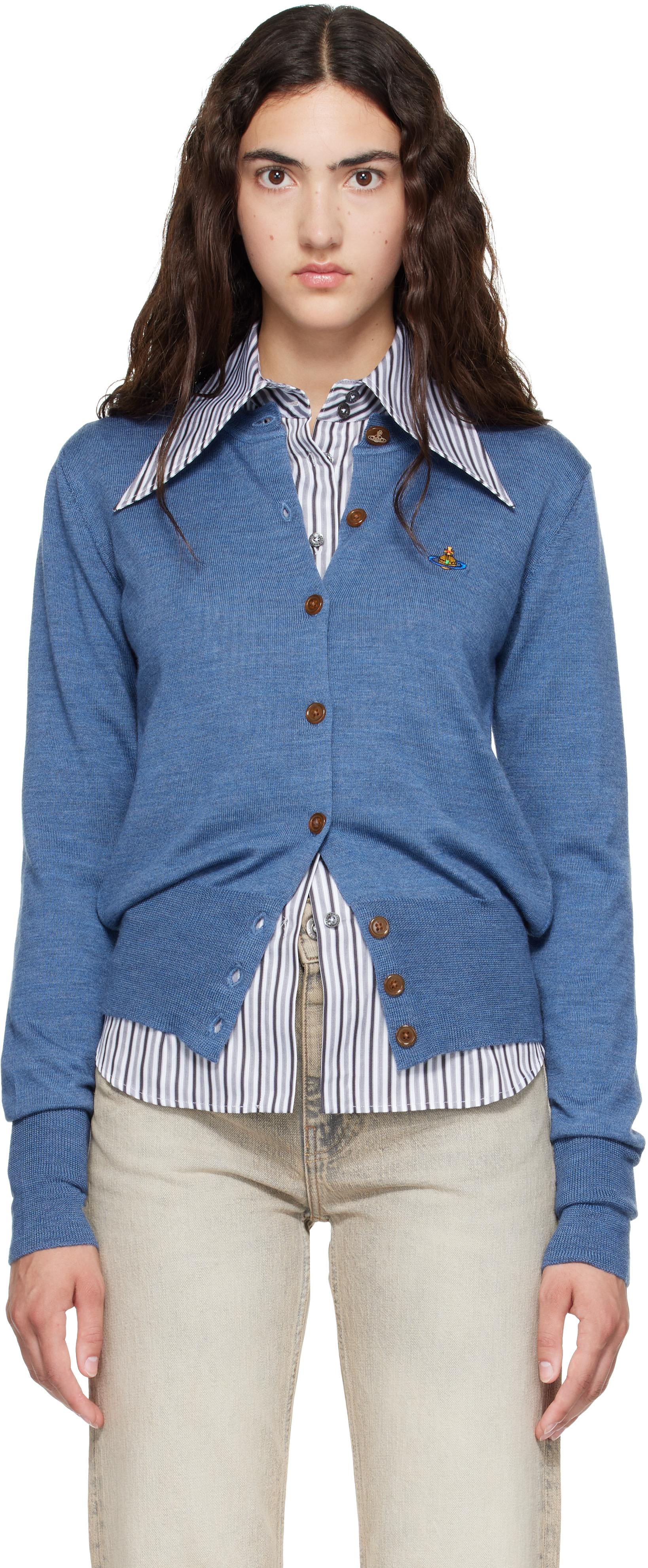 Vivienne Westwood: Blue Bea Cardigan | SSENSE