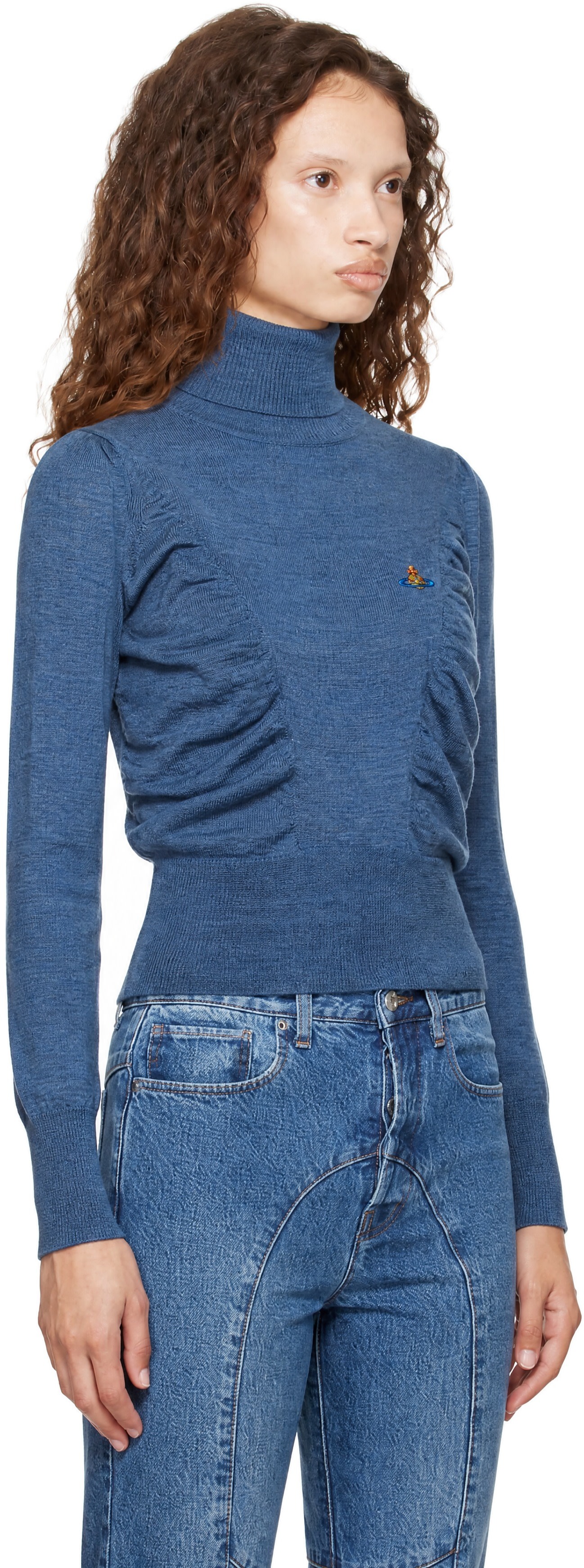 Vivienne Westwood: Blue Pamela Turtleneck | SSENSE