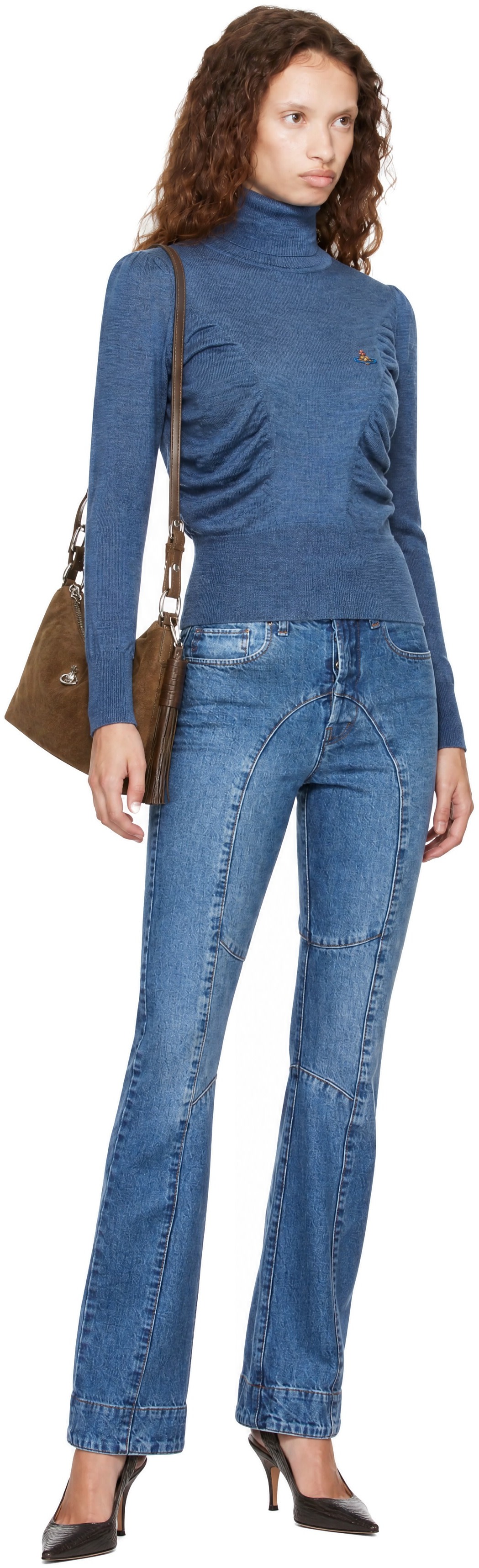 Vivienne Westwood: Blue Pamela Turtleneck | SSENSE Canada