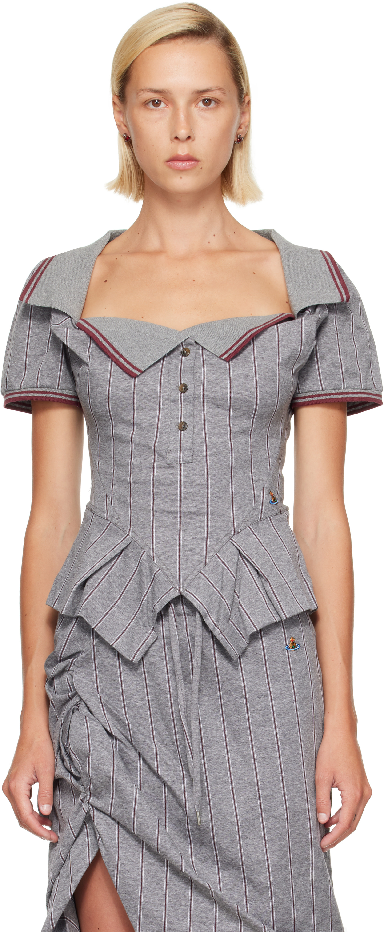 Vivienne Westwood: Gray Monday Polo | SSENSE