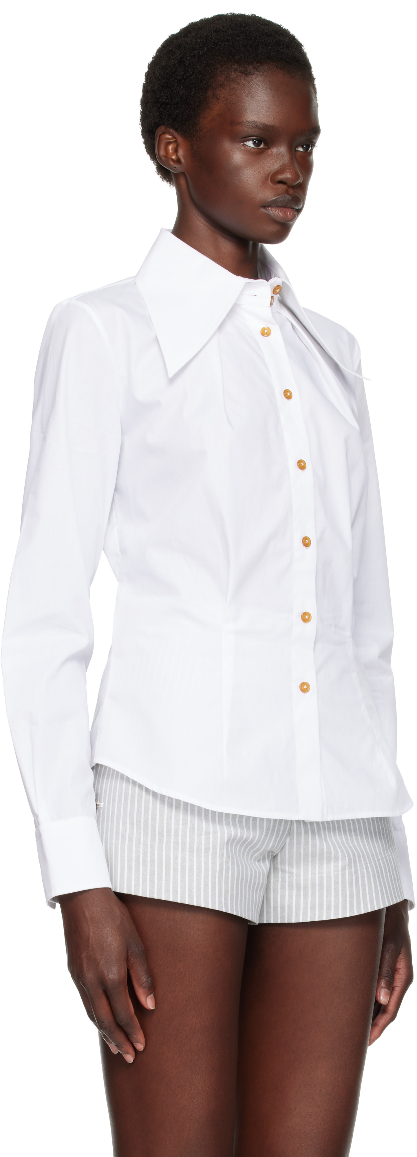 Vivienne Westwood: White Violin Shirt | SSENSE