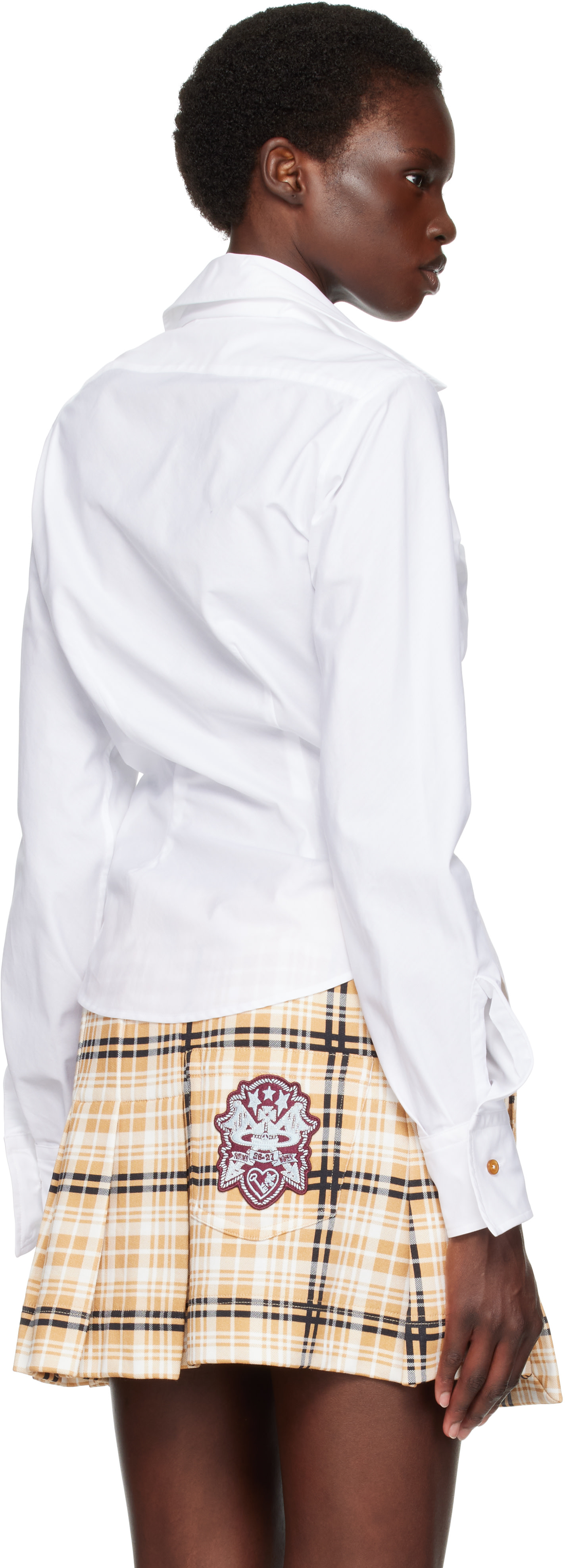 Vivienne Westwood - Chemise blanche à assemblage Drunken
