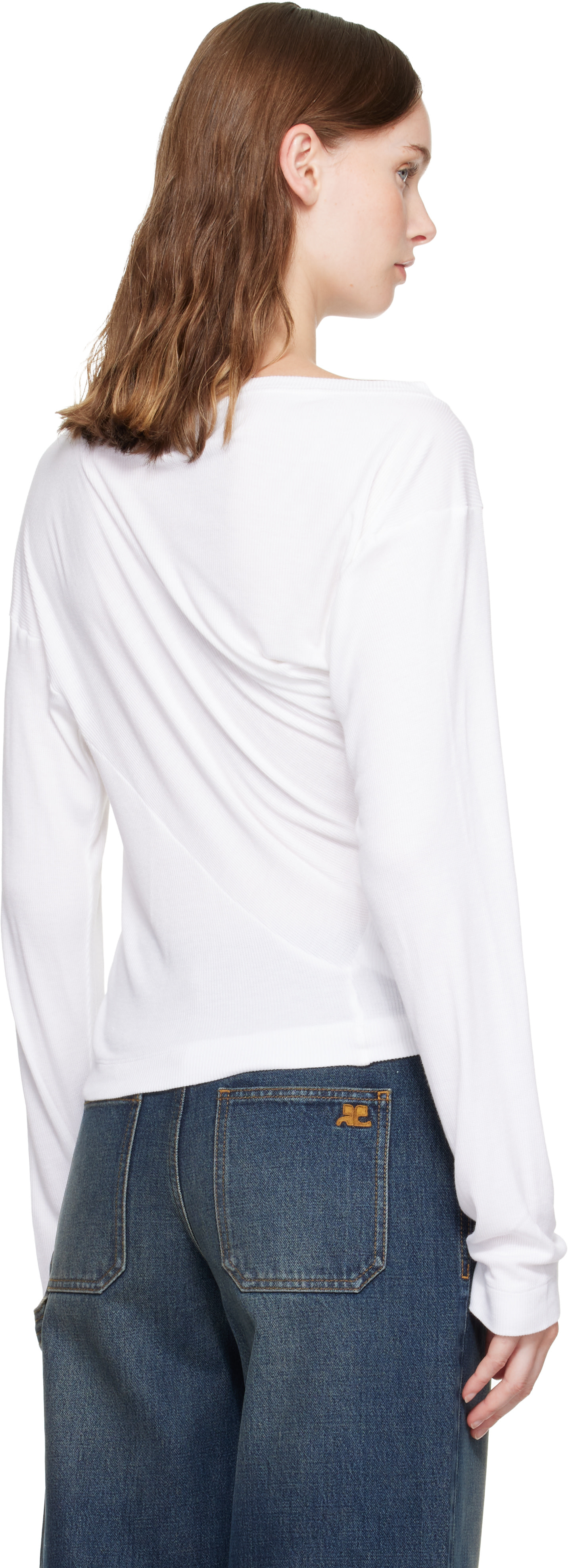 Vivienne Westwood: White Long Sleeve Hebo T-shirt | SSENSE