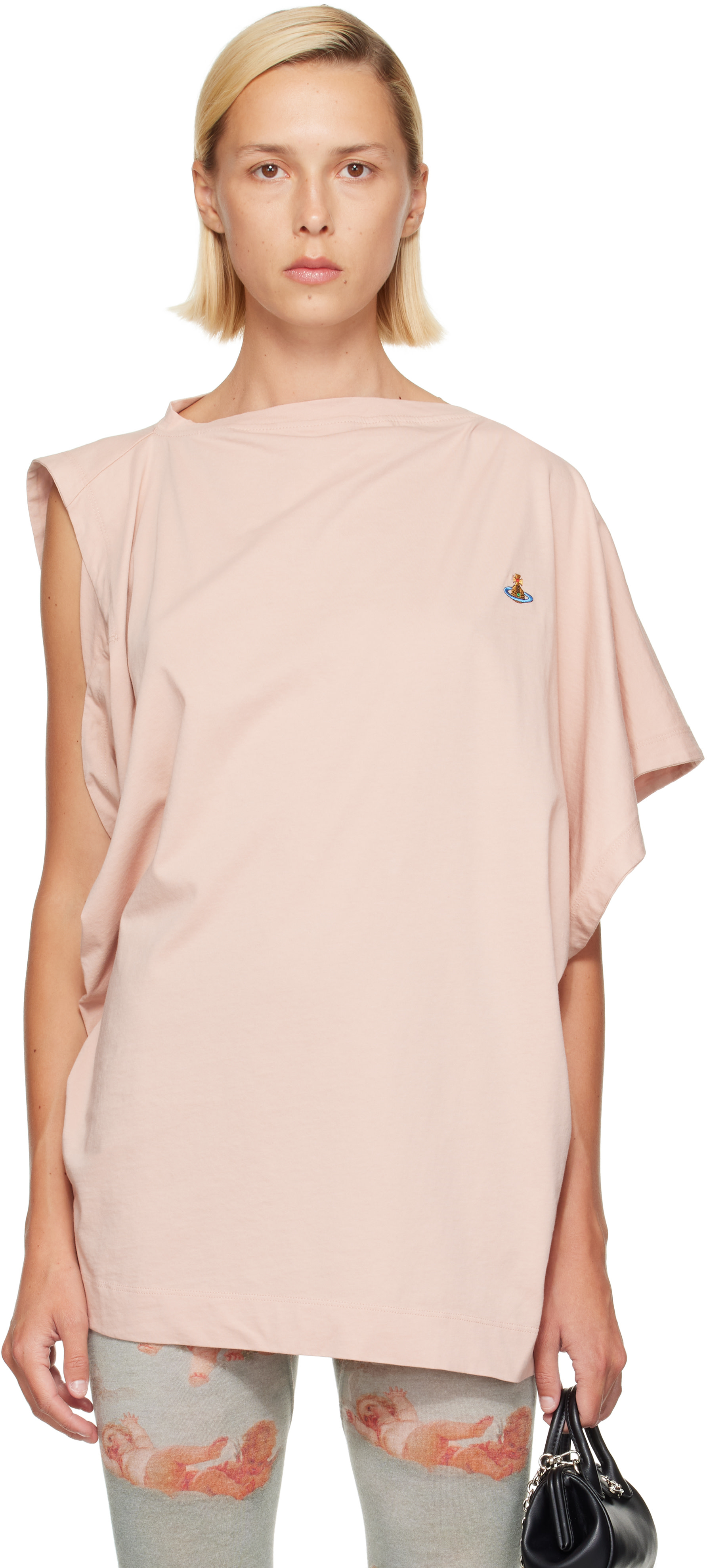 Vivienne Westwood: Pink Oversized Hebo T-shirt | SSENSE