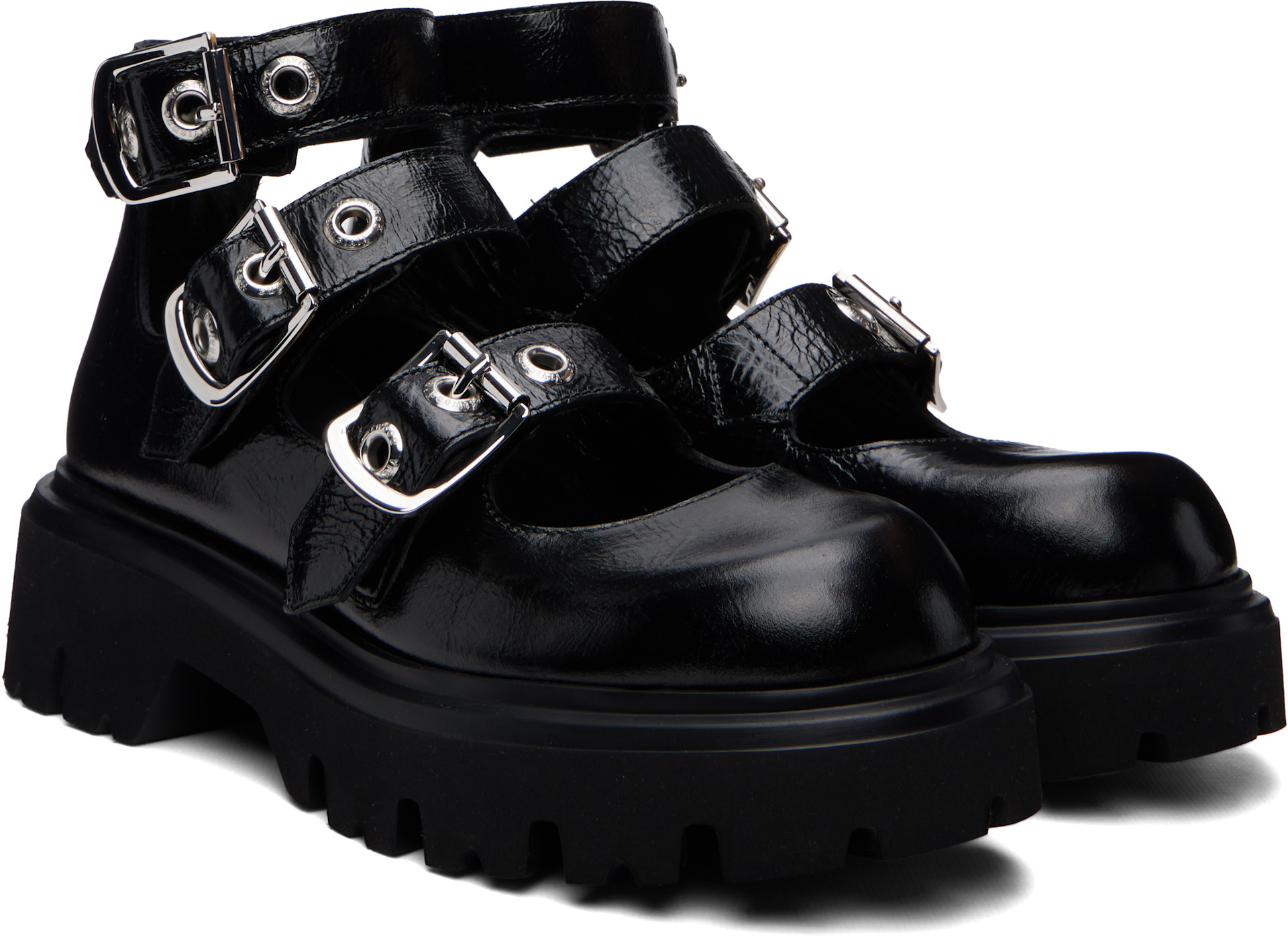  レザーシューズ ブラック　28cm Vivienne Westwood: Black Bacchus Loafers | SSENSE