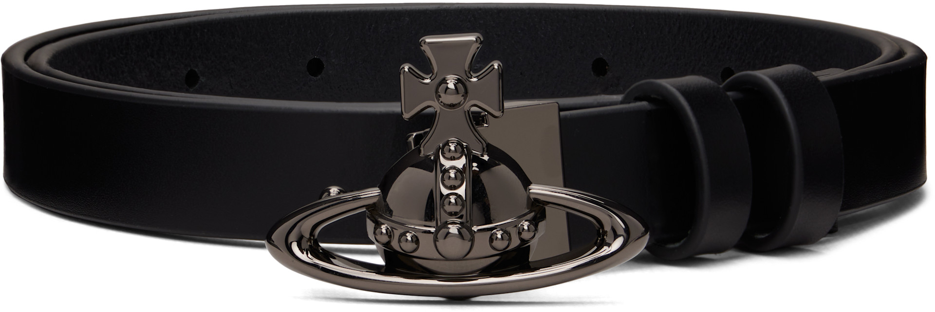Vivienne Westwood: Black Orb Buckle Belt | SSENSE