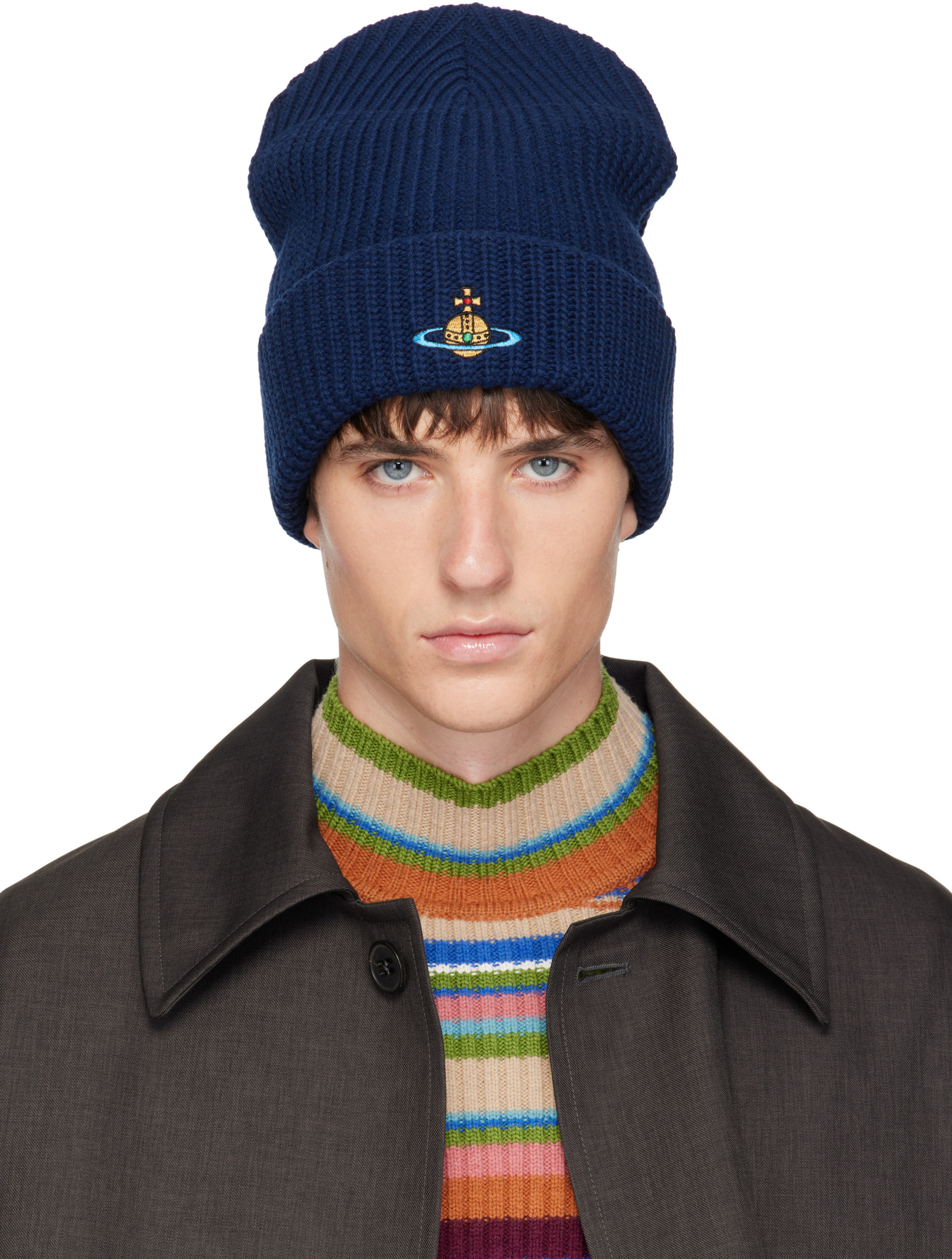 Vivienne Westwood: ネイビー Sporty ビーニー | SSENSE 日本