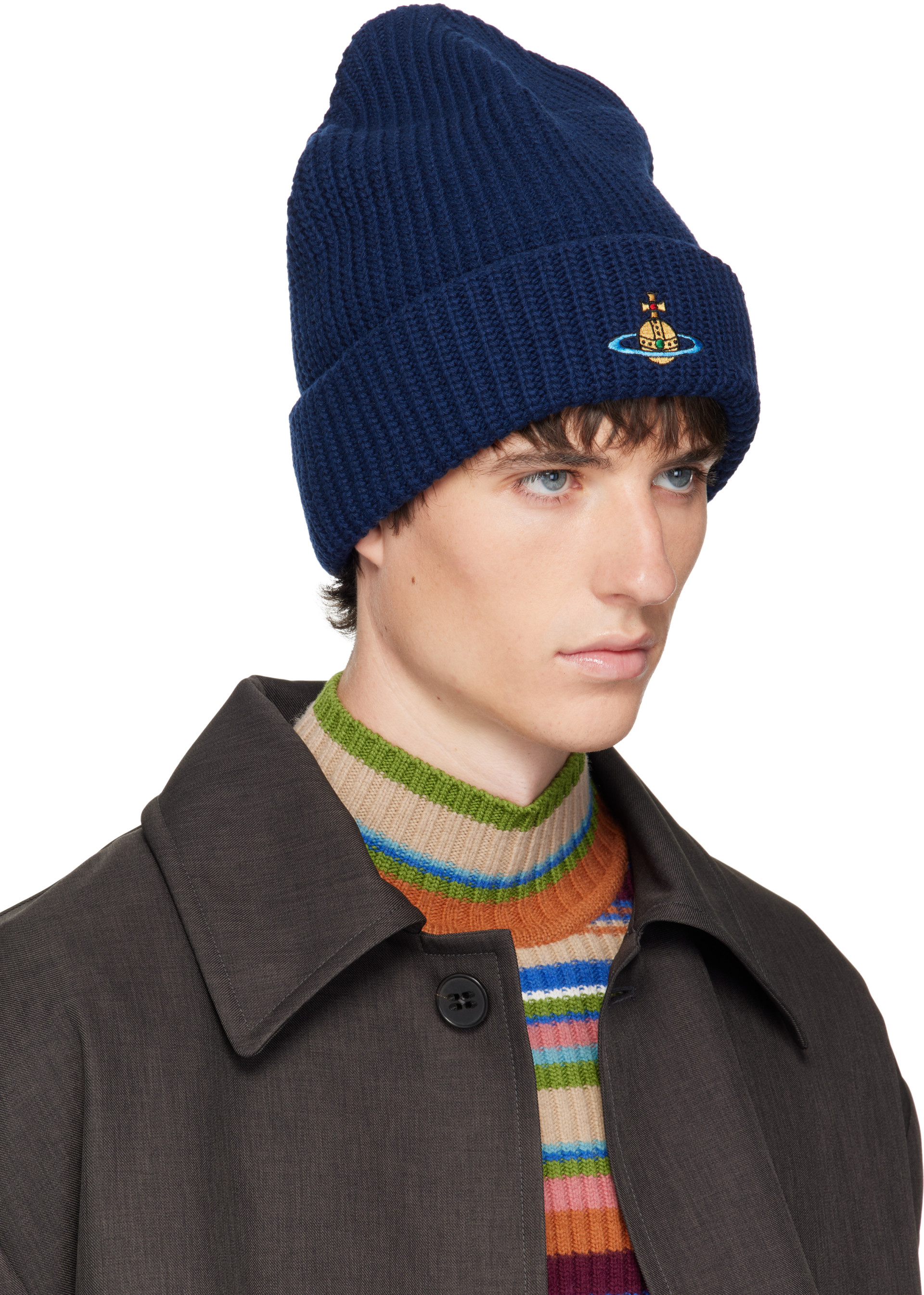 Vivienne Westwood: ネイビー Sporty ビーニー | SSENSE 日本