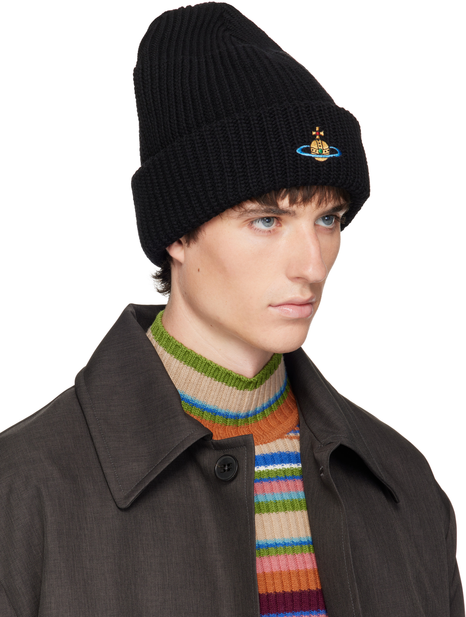 Vivienne Westwood: ブラック Sporty ビーニー | SSENSE 日本