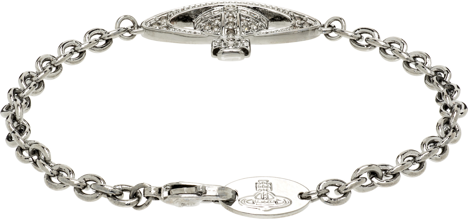 Vivienne Westwood クロスモチーフブレスレット Vivienne Westwood: Mini Bas Relief チェーンブレスレット | SSENSE 日本