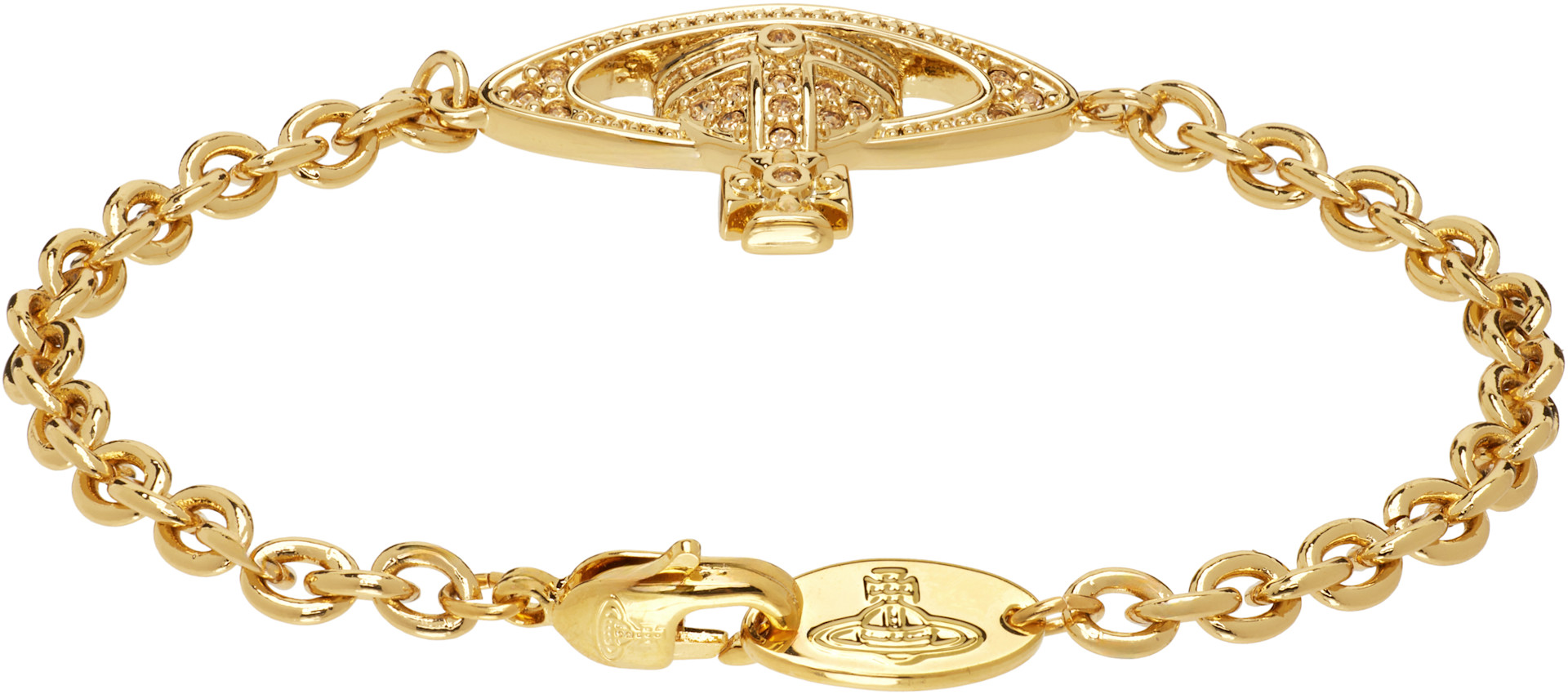 Vivienne Westwood: Mini Bas Relief Chain Bracelet | SSENSE