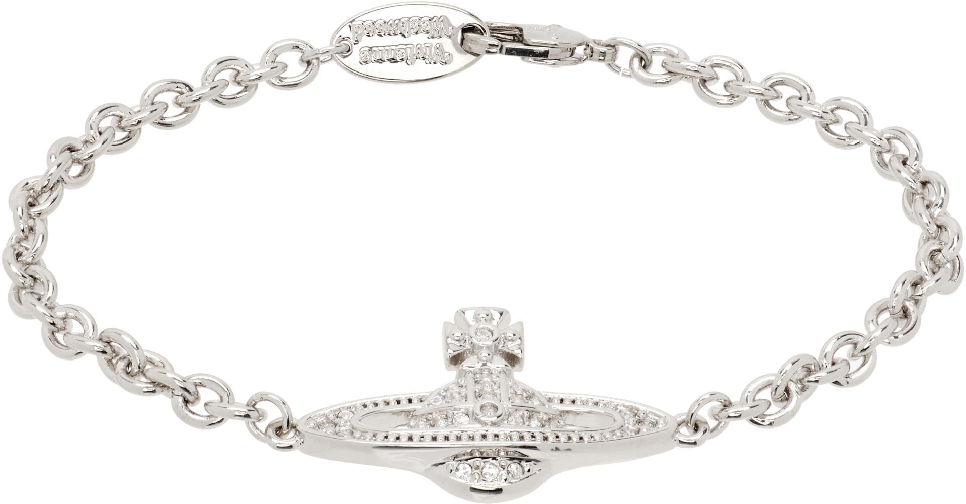 アクセサリー Vivienne Westwood Classic Chain Bracelet Vivienne Westwood: Man Mini Bas Relief Chain Bracelet | SSENSE Canada