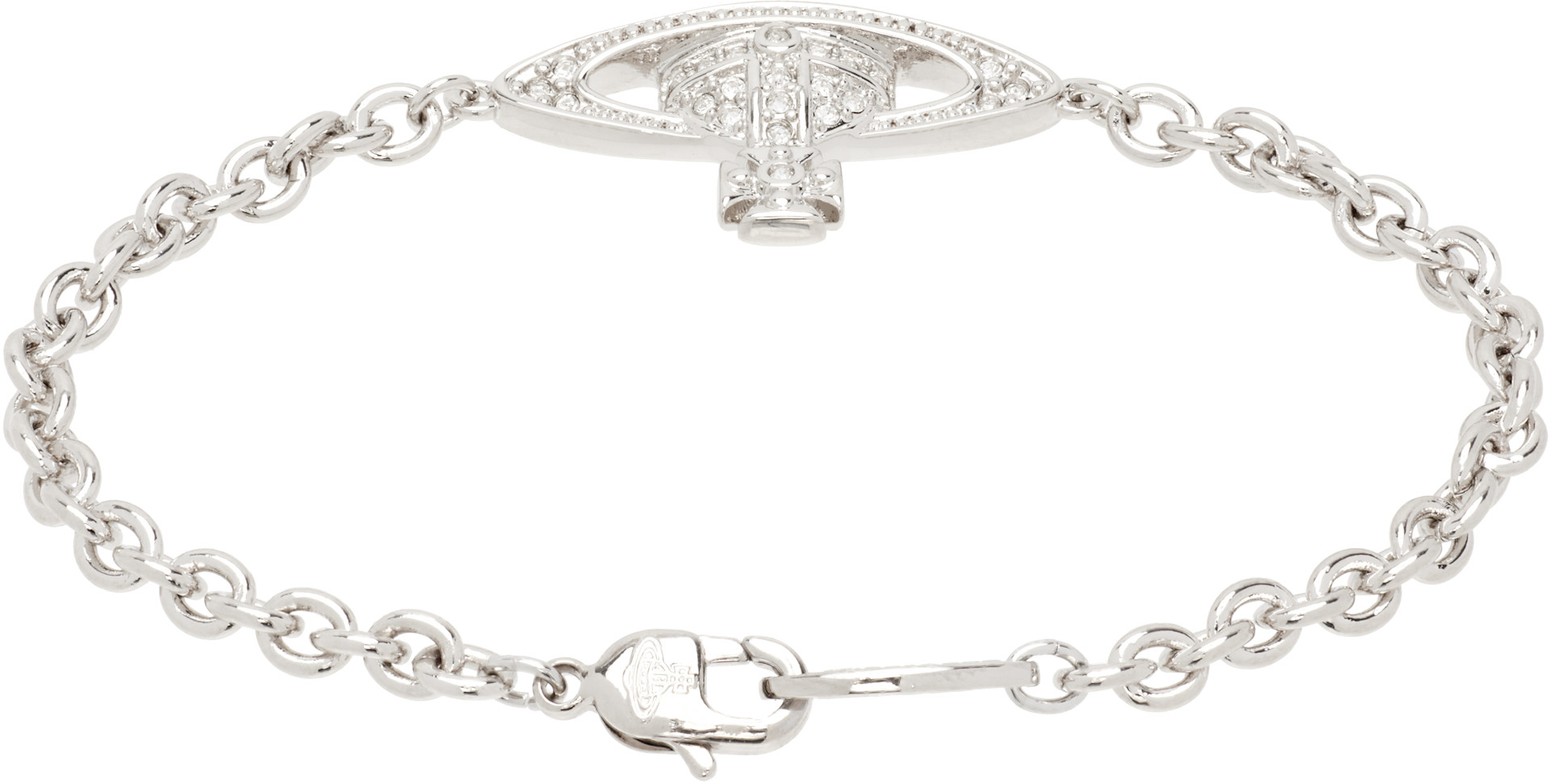 Vivienne Westwood: Man Mini Bas Relief Chain Bracelet | SSENSE