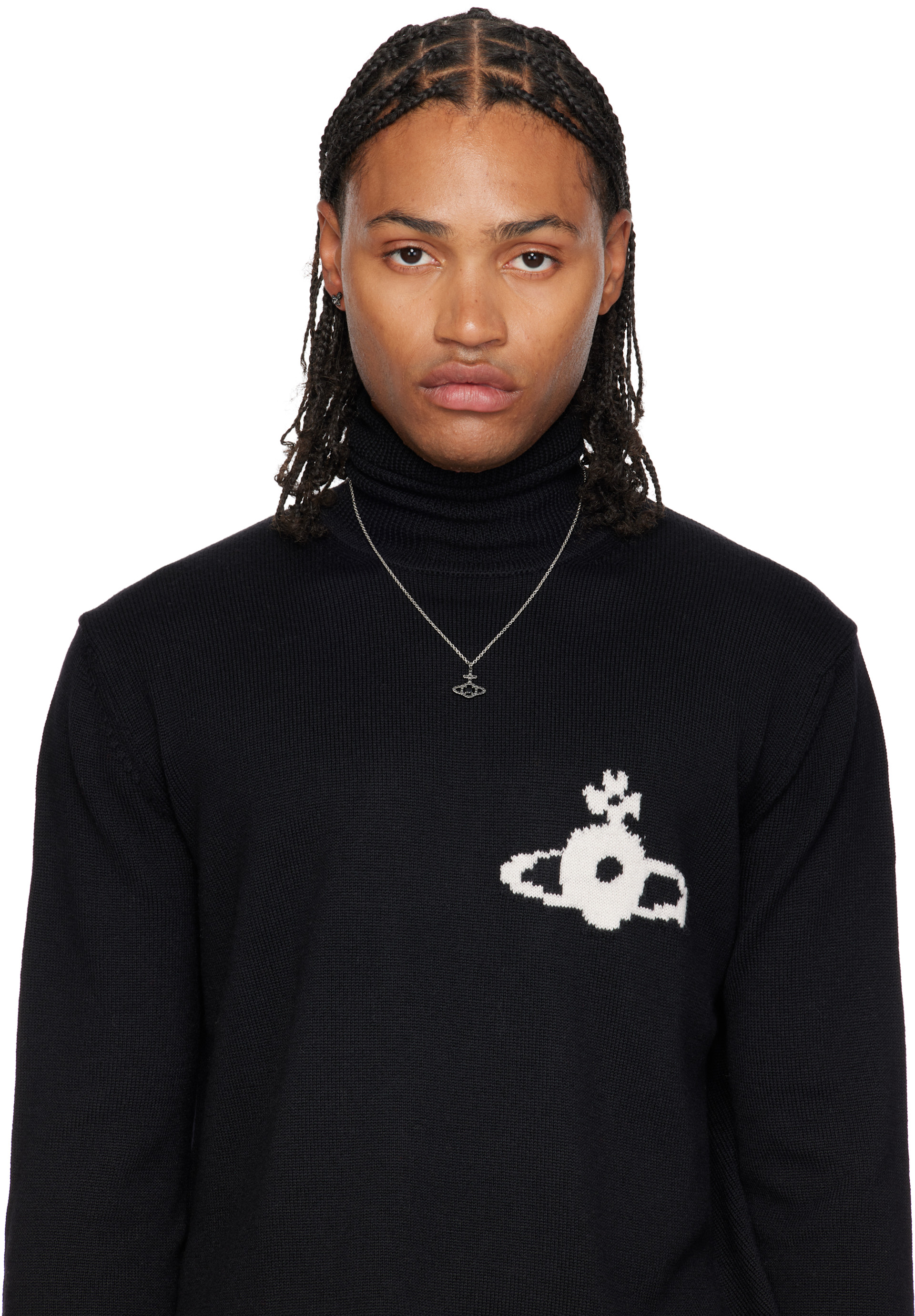 Vivienne Westwood: Man London Orb シングル スタッドピアス | SSENSE