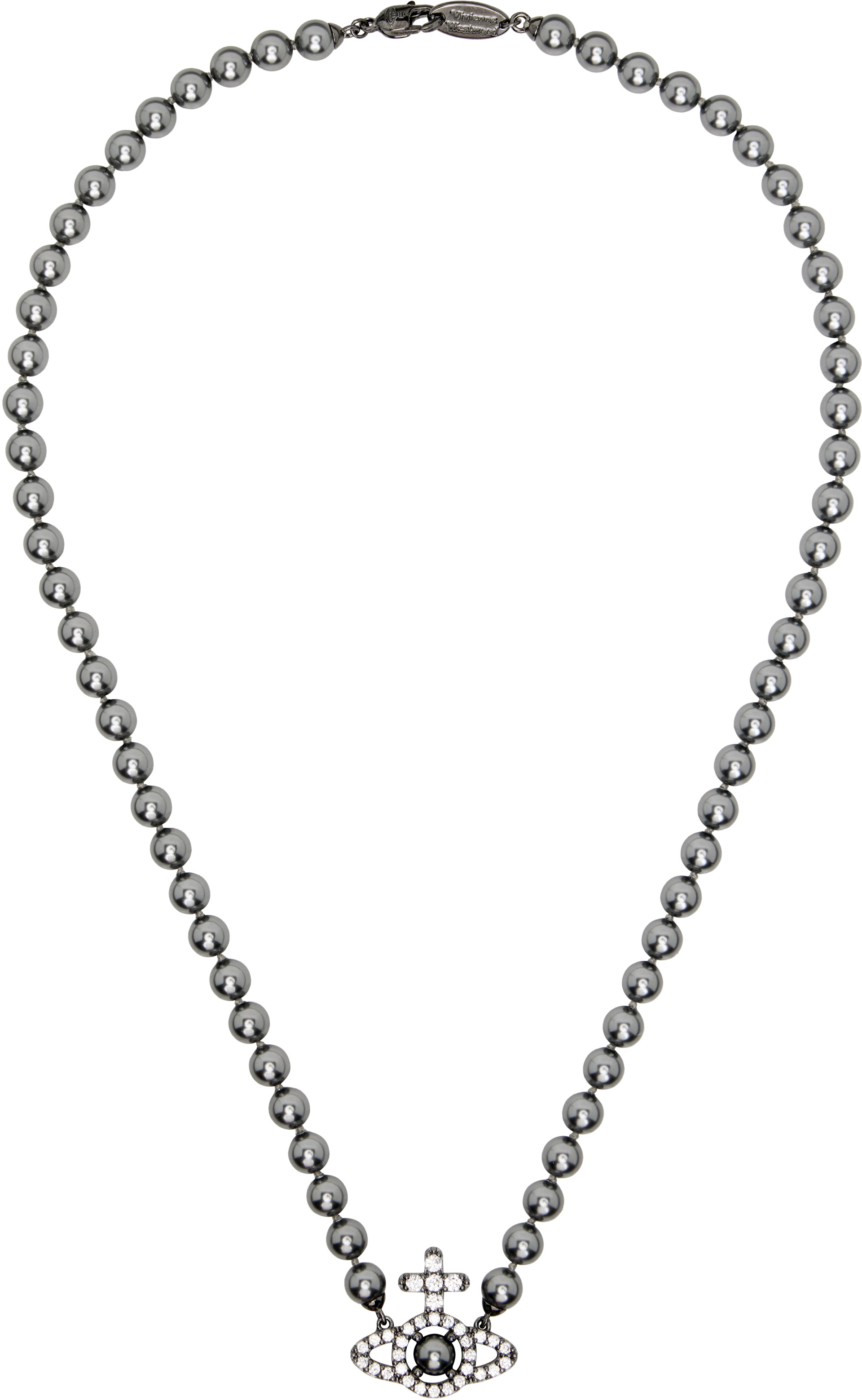 Vivienne Westwood: Man Olympia Faux-Pearl Necklace | SSENSE