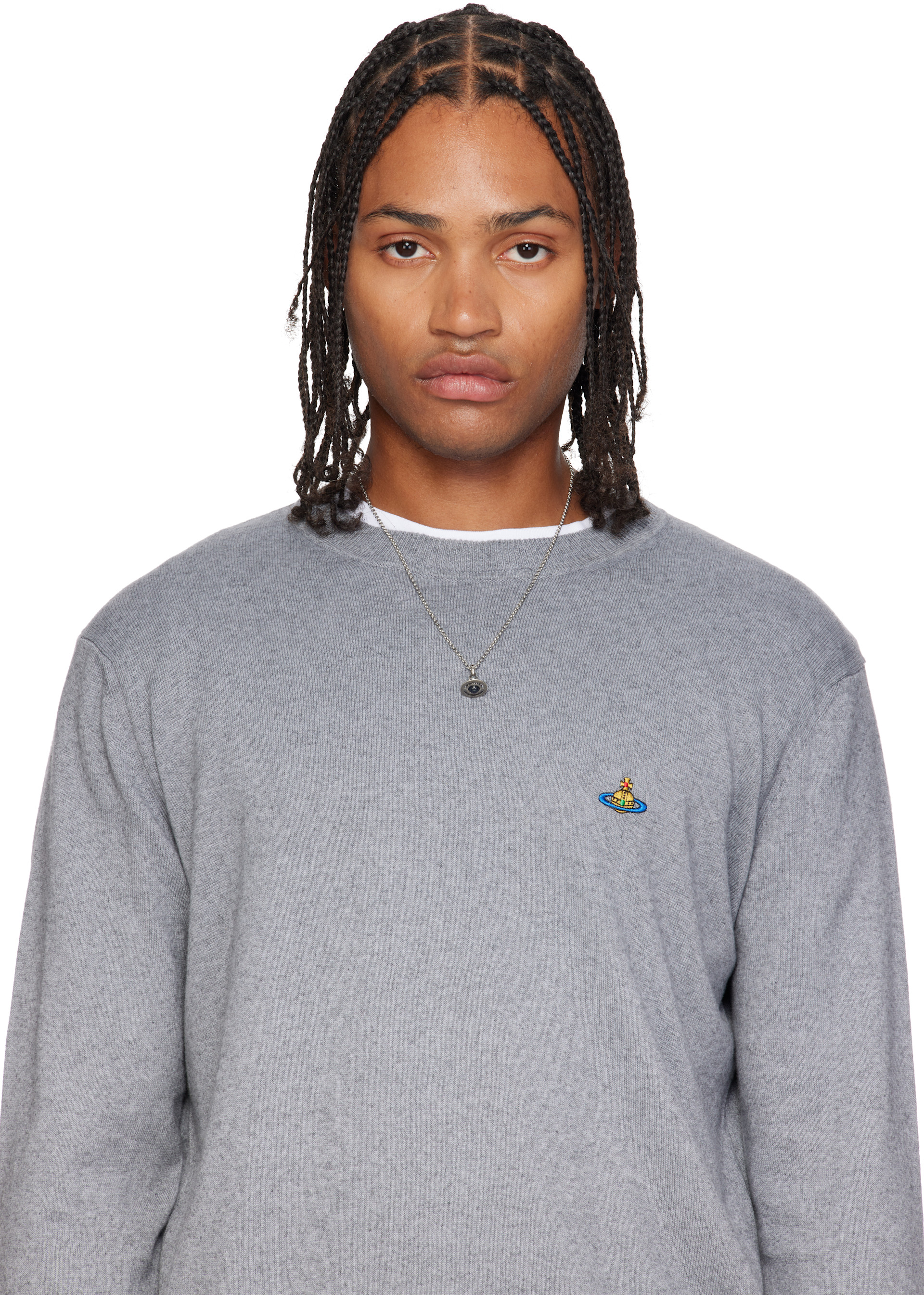 Vivienne Westwood: Man New Petite Orb Pendant Necklace | SSENSE