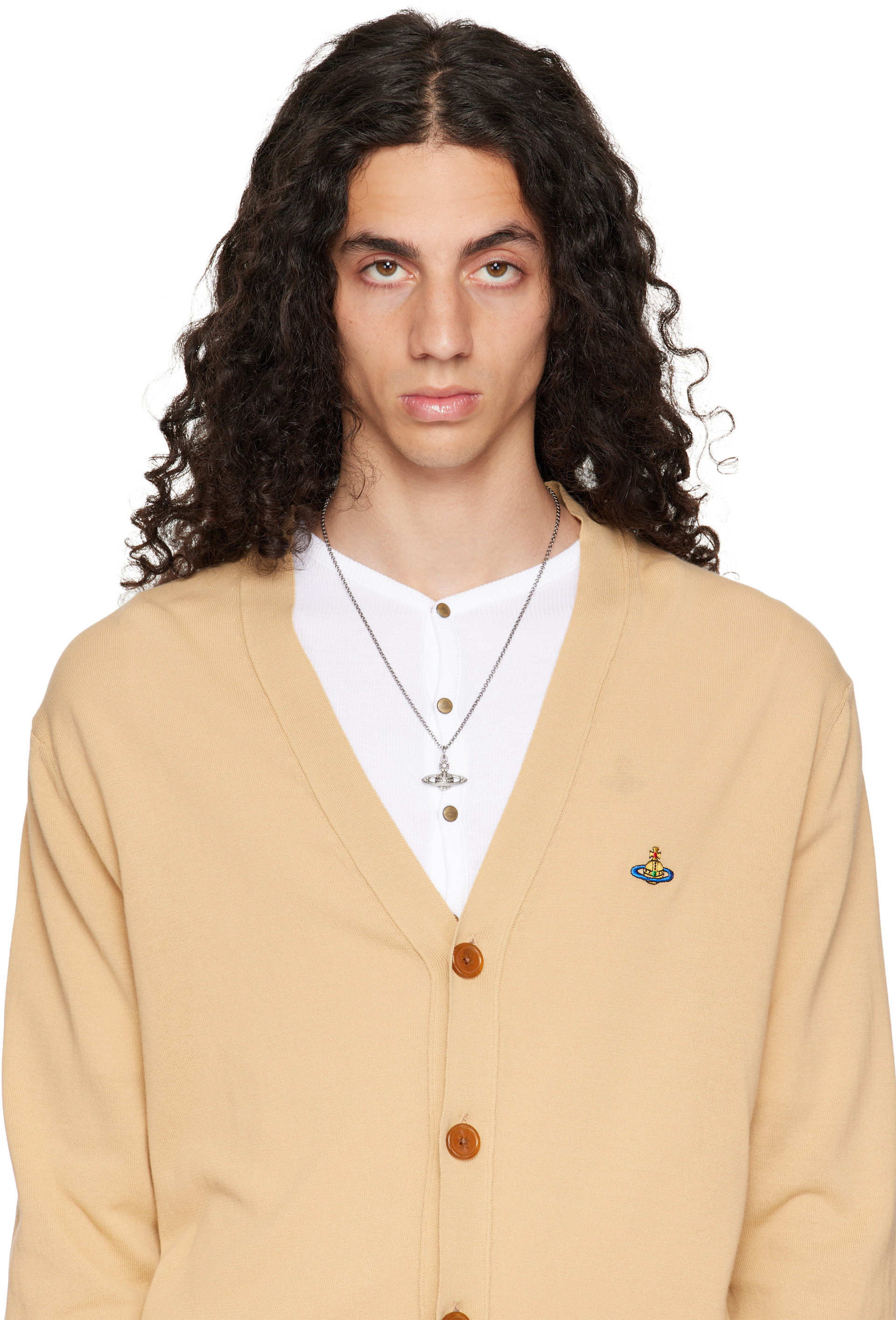 Vivienne Westwood: Mini Bas Relief Orb Necklace | SSENSE