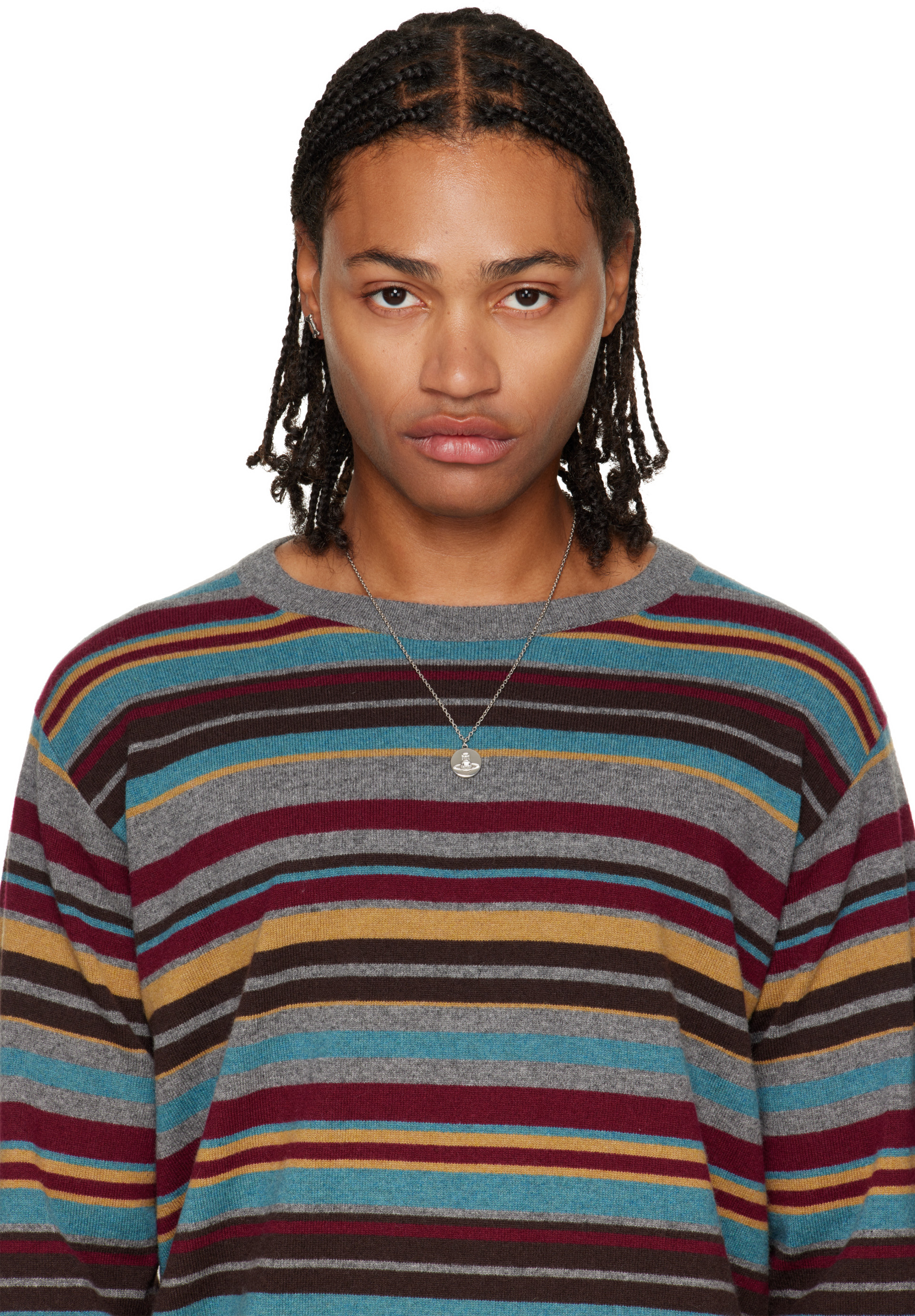Vivienne Westwood: Man Janus Pendant Necklace | SSENSE