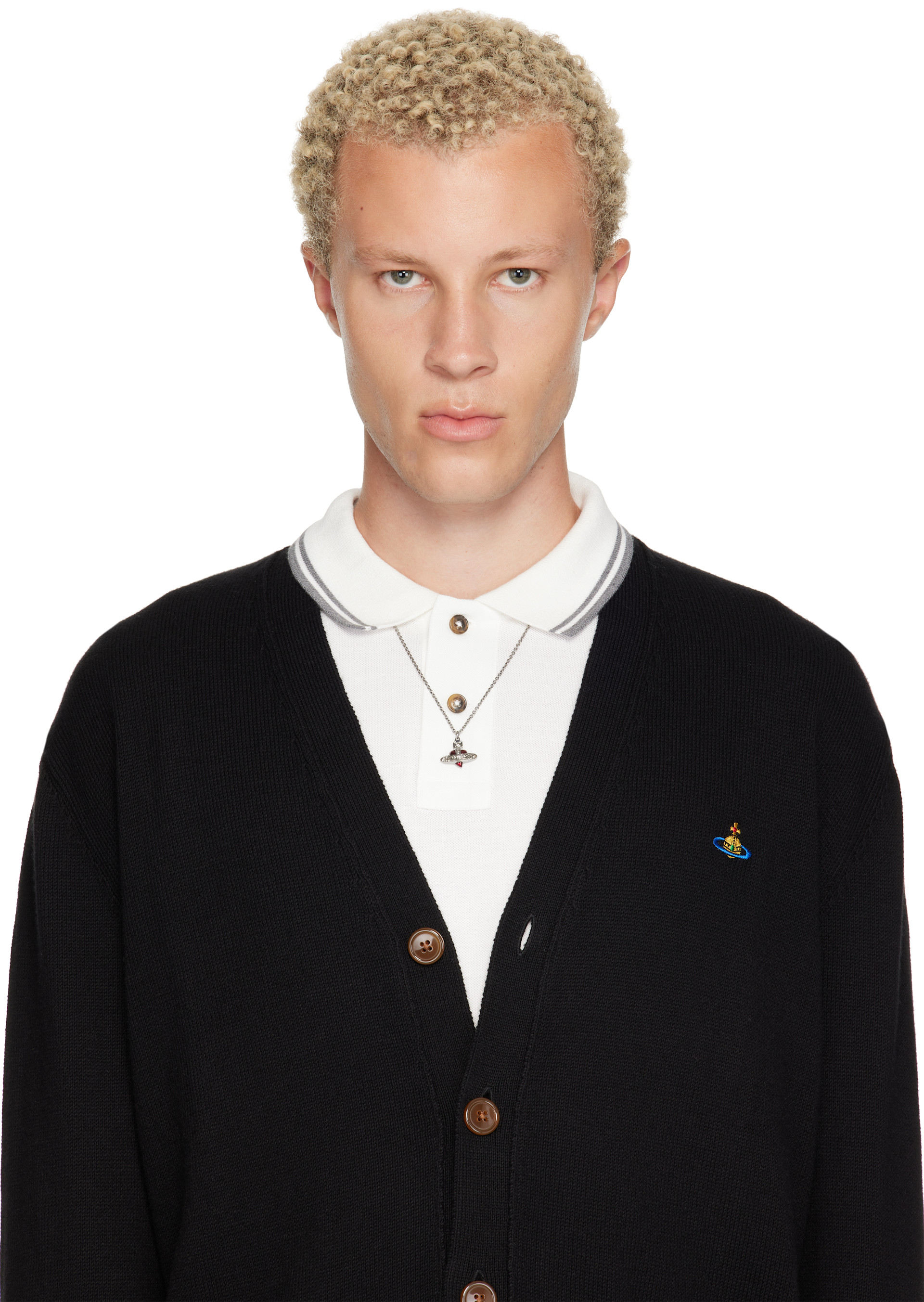 Vivienne Westwood: Diamante Heart Pendant Necklace | SSENSE