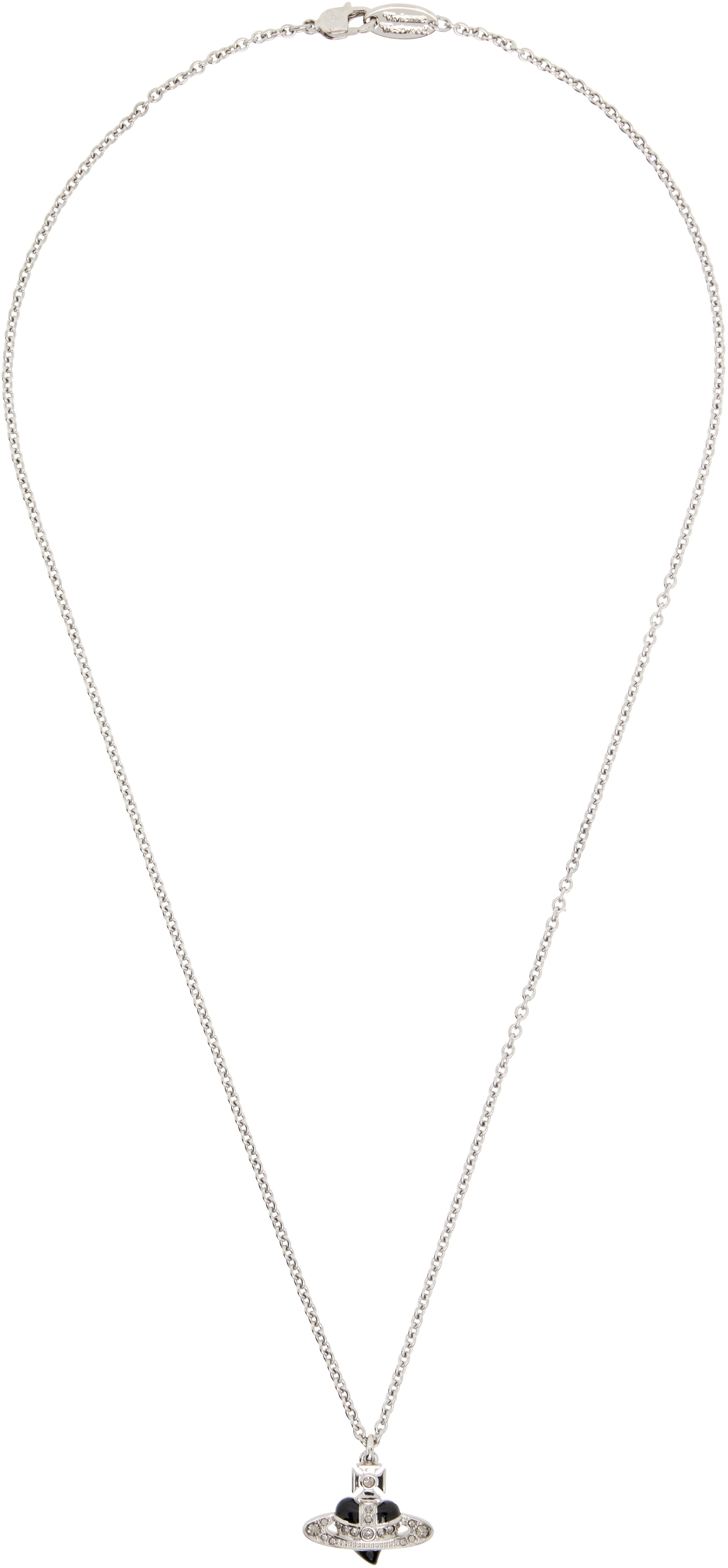 Vivienne Westwood: Man Diamante Heart Pendant Necklace | SSENSE