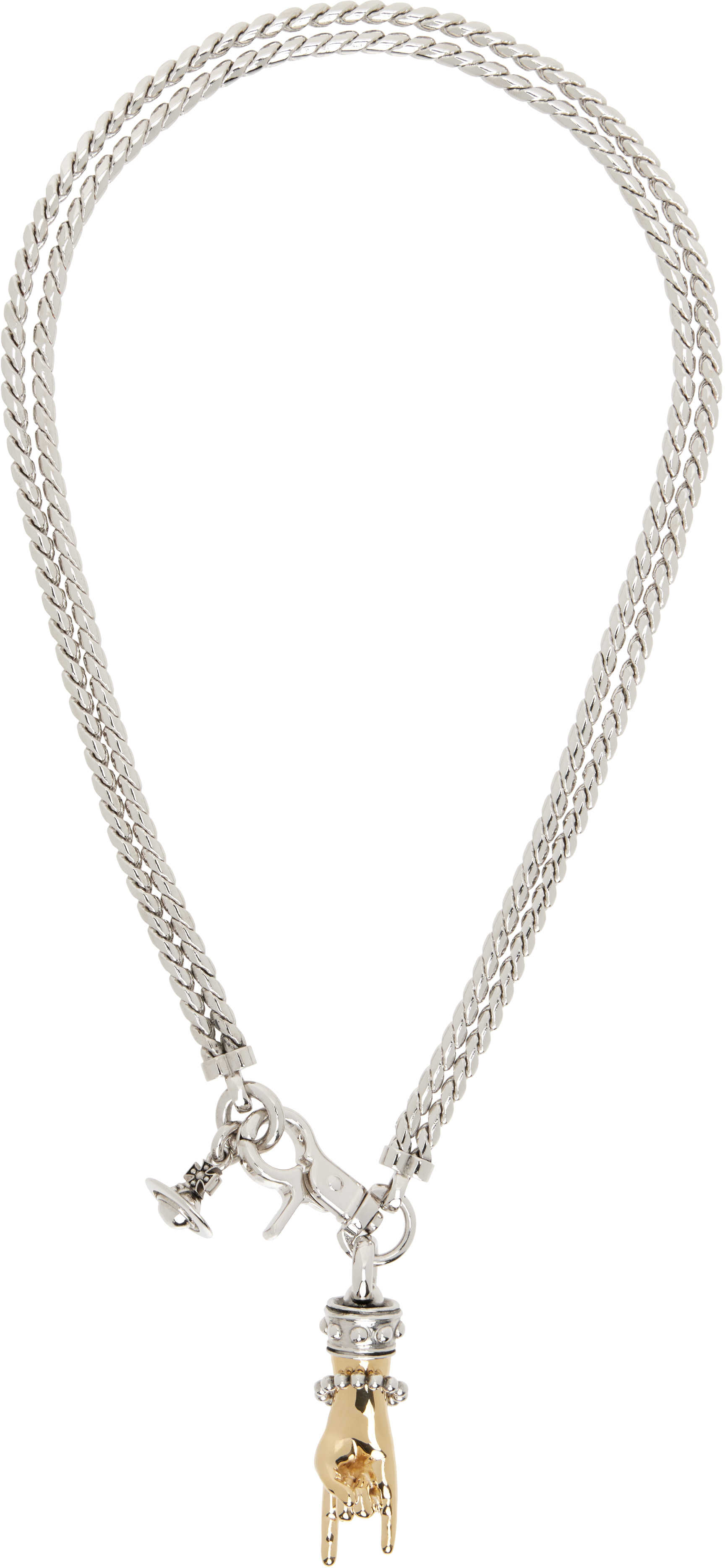 ◆Vivienne Westwood◆ANATOLY オーブネックレス1437E Vivienne Westwood: Man. Anatoly Necklace | SSENSE