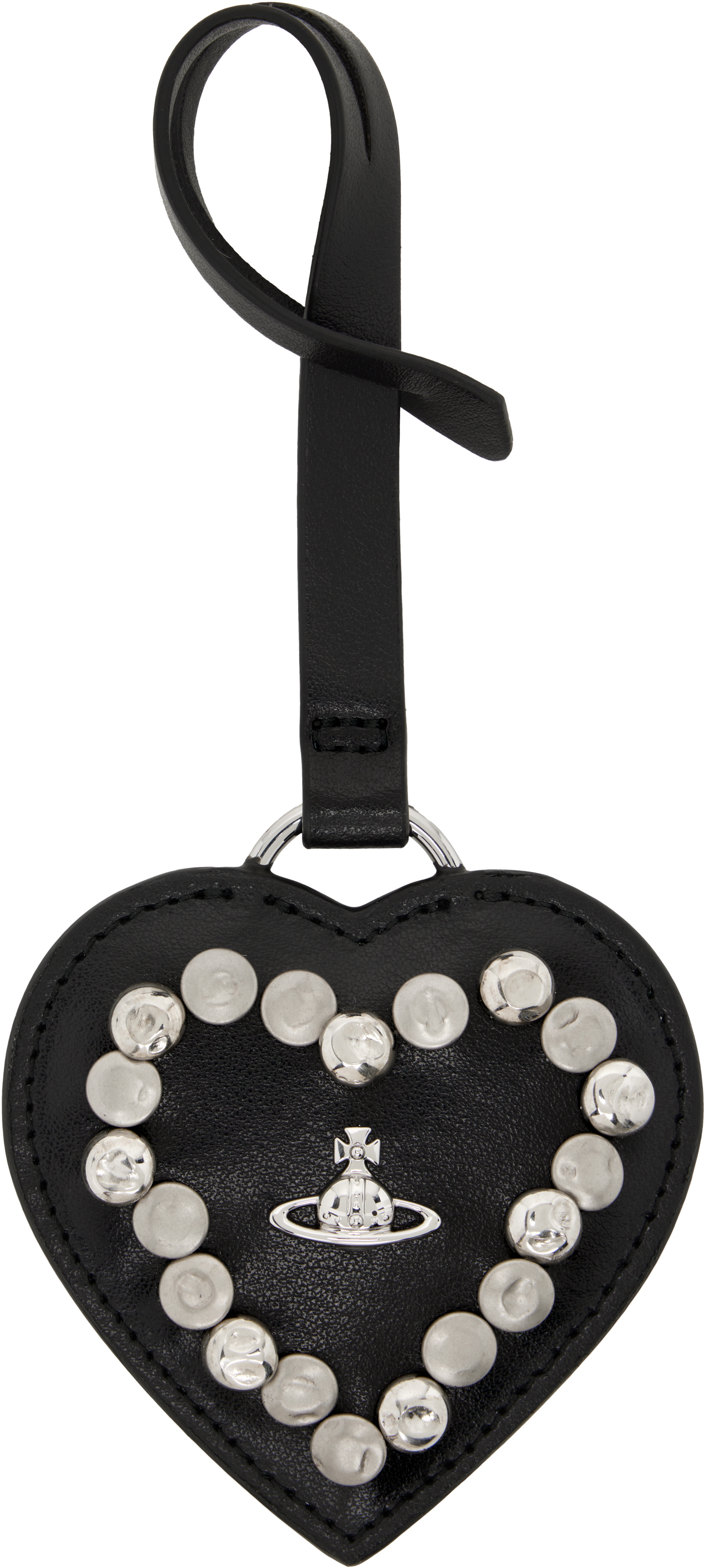Vivienne Westwood: Black Heart Mirror Charm | SSENSE