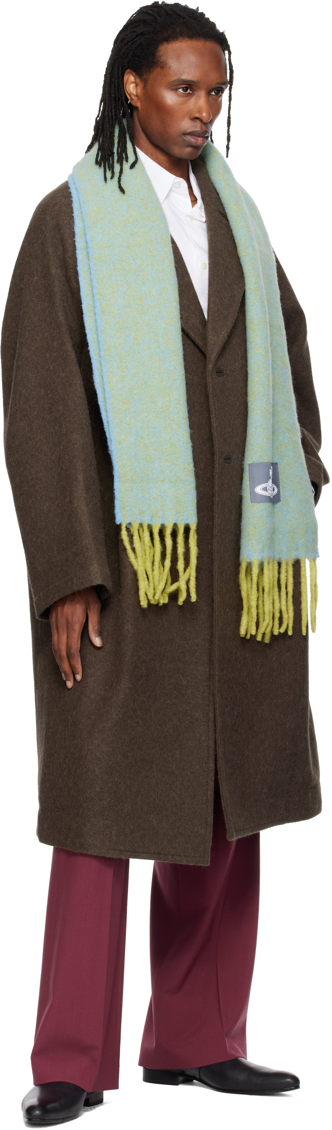 Vivienne Westwood: Yellow Alpaca Scarf | SSENSE