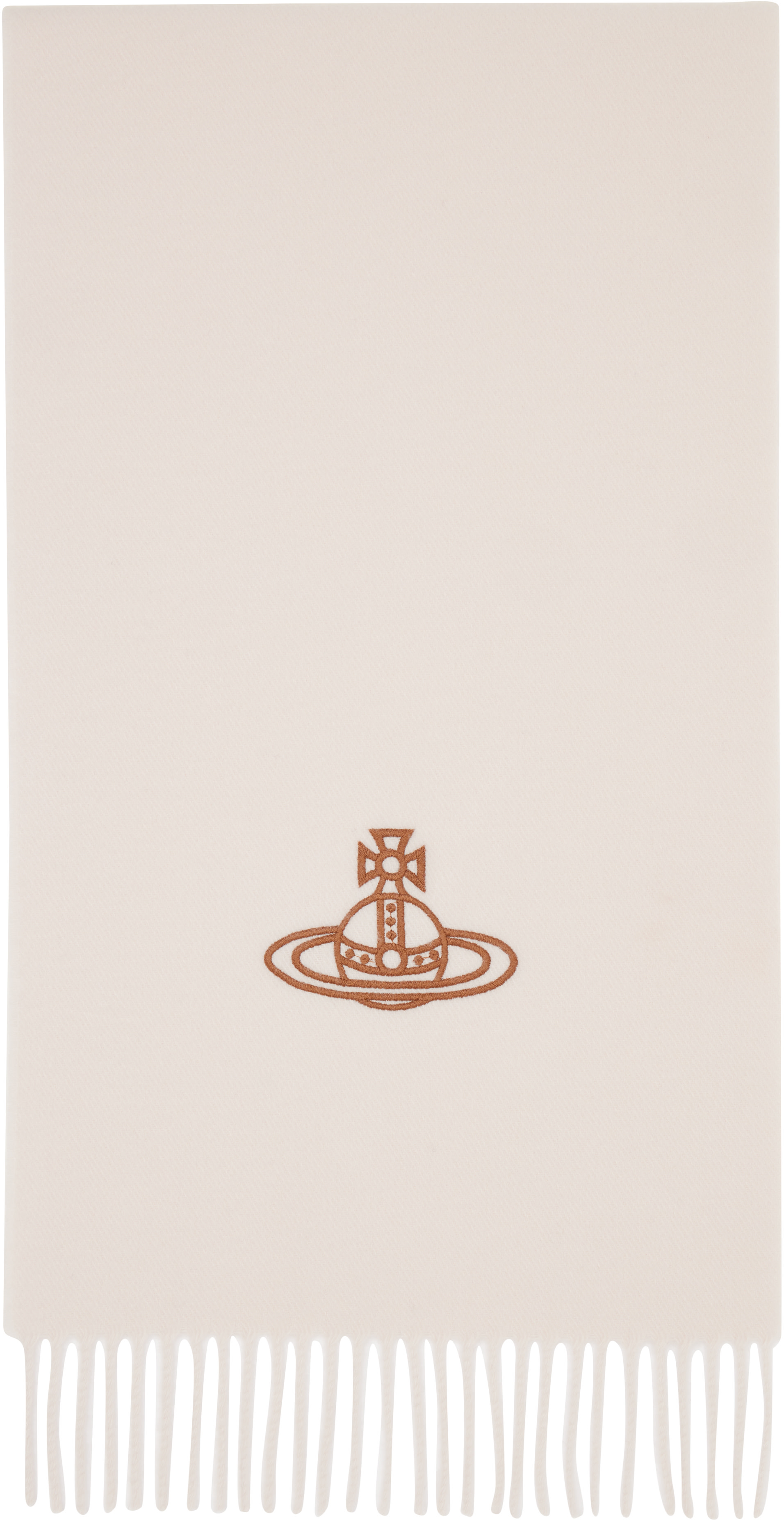 Vivienne Westwood: Off-White Embroidered Scarf | SSENSE