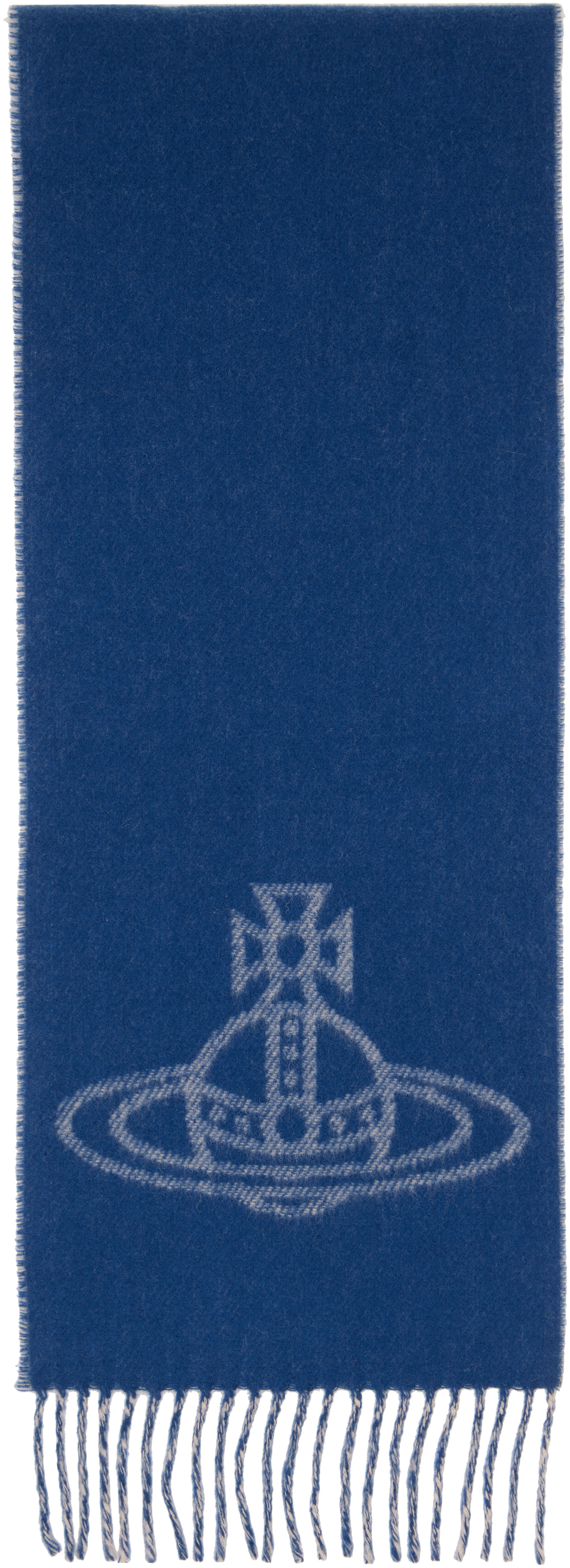 Vivienne Westwood - Écharpe double face bleue