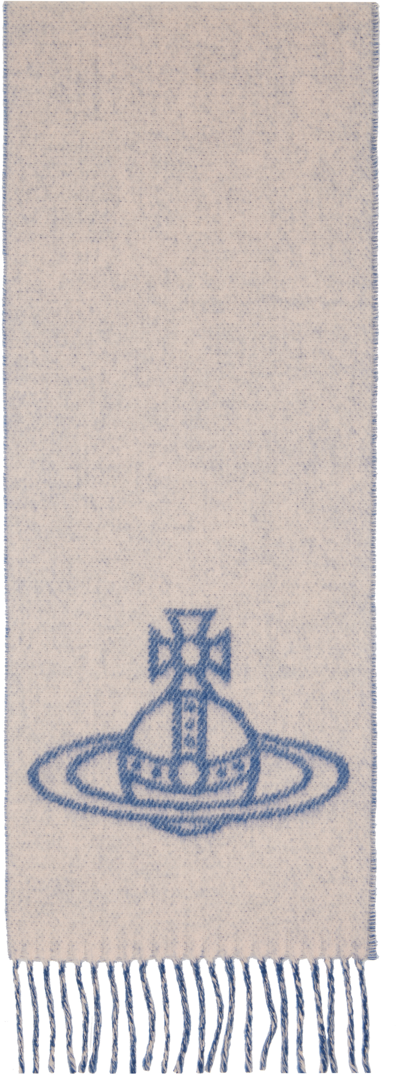 Vivienne Westwood: Blue Double Face Scarf | SSENSE